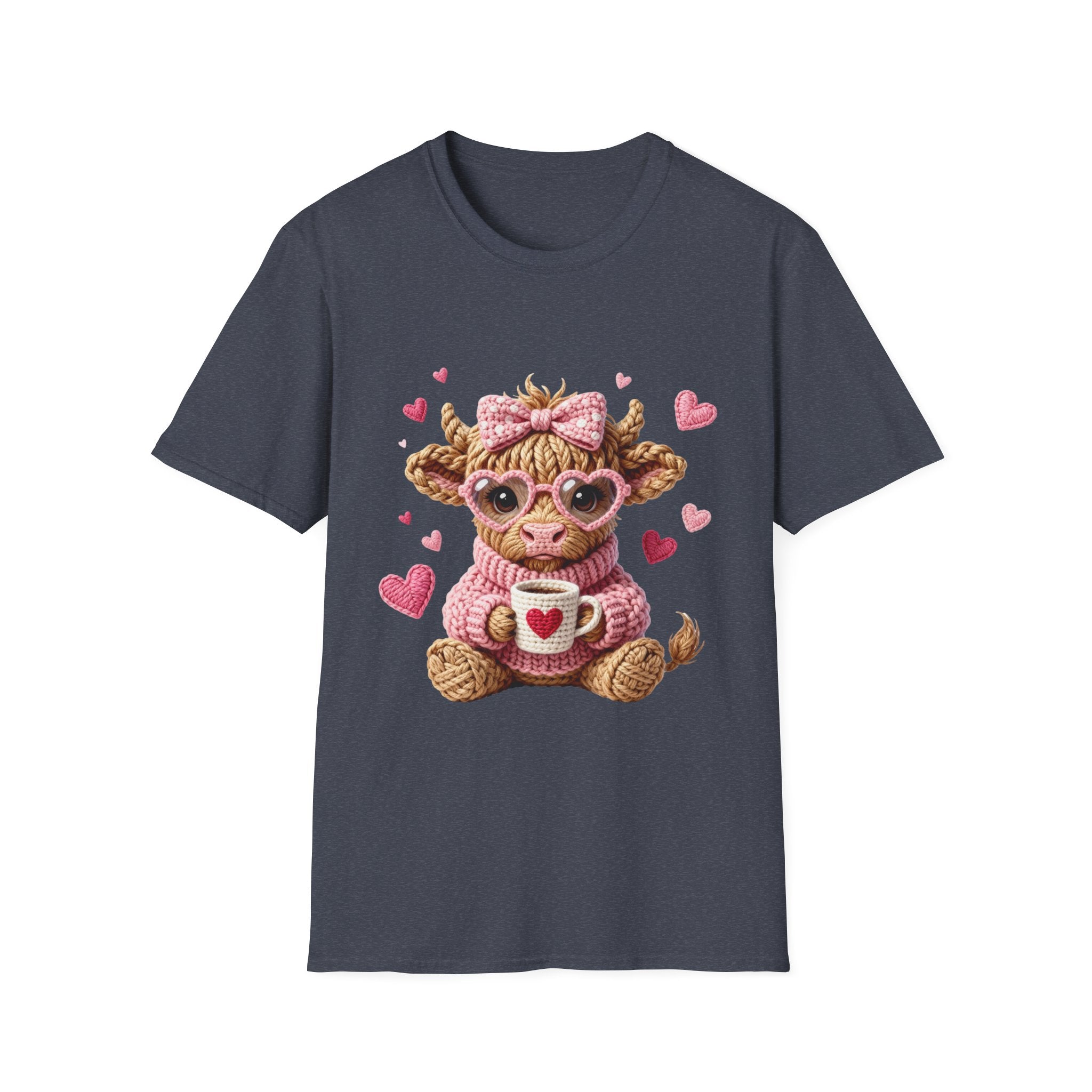 Cow with Heart Mug & Pink Hearts