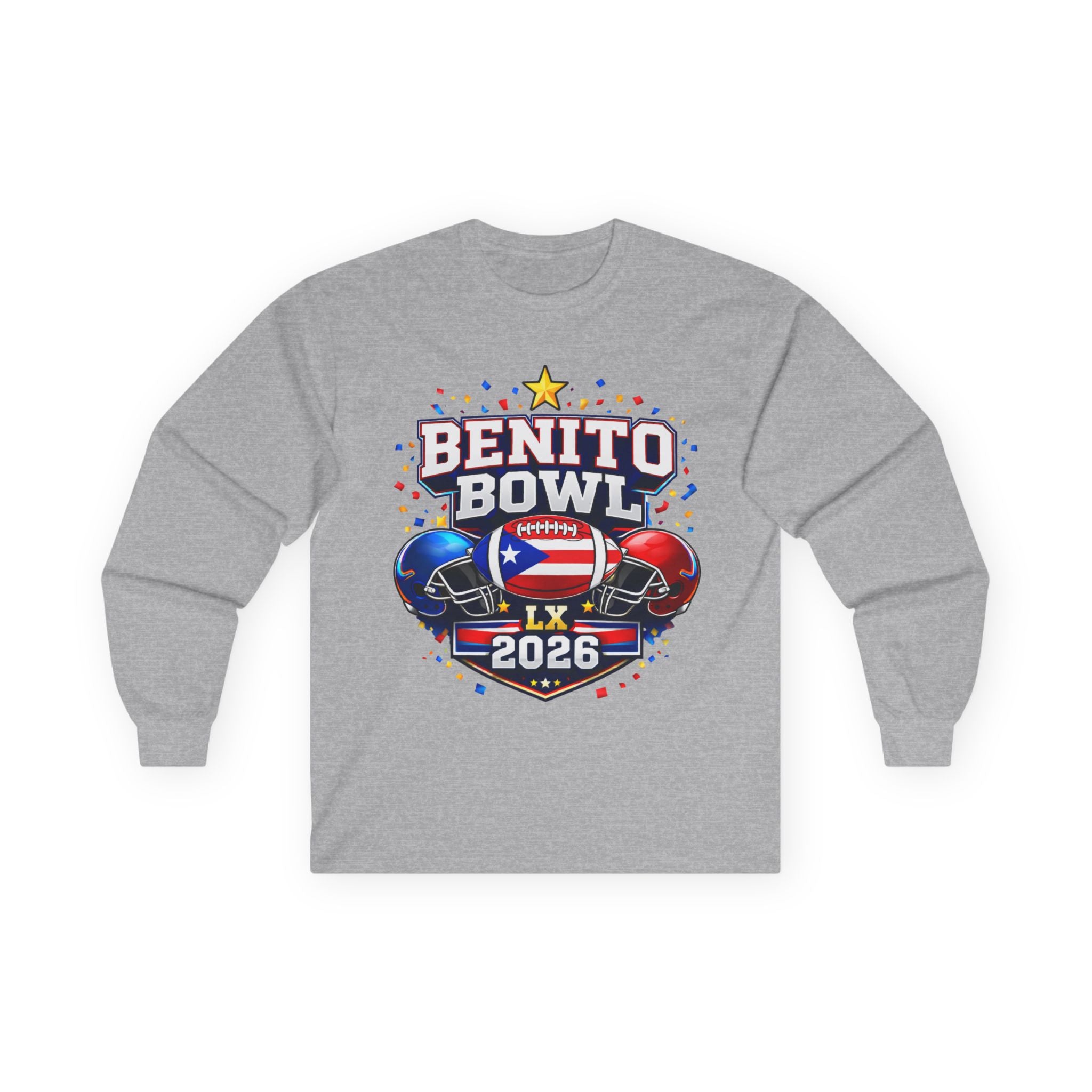 Benito Bowl LX 2026 Long Sleeve Tee