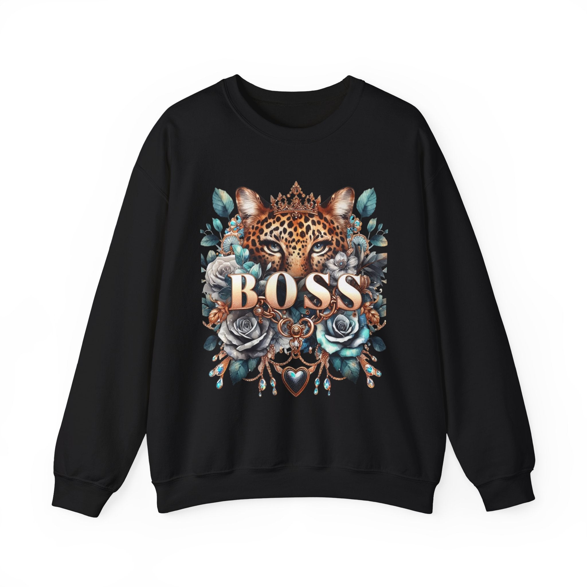 LEOPARD BOSS BABE SWEATSHIRT