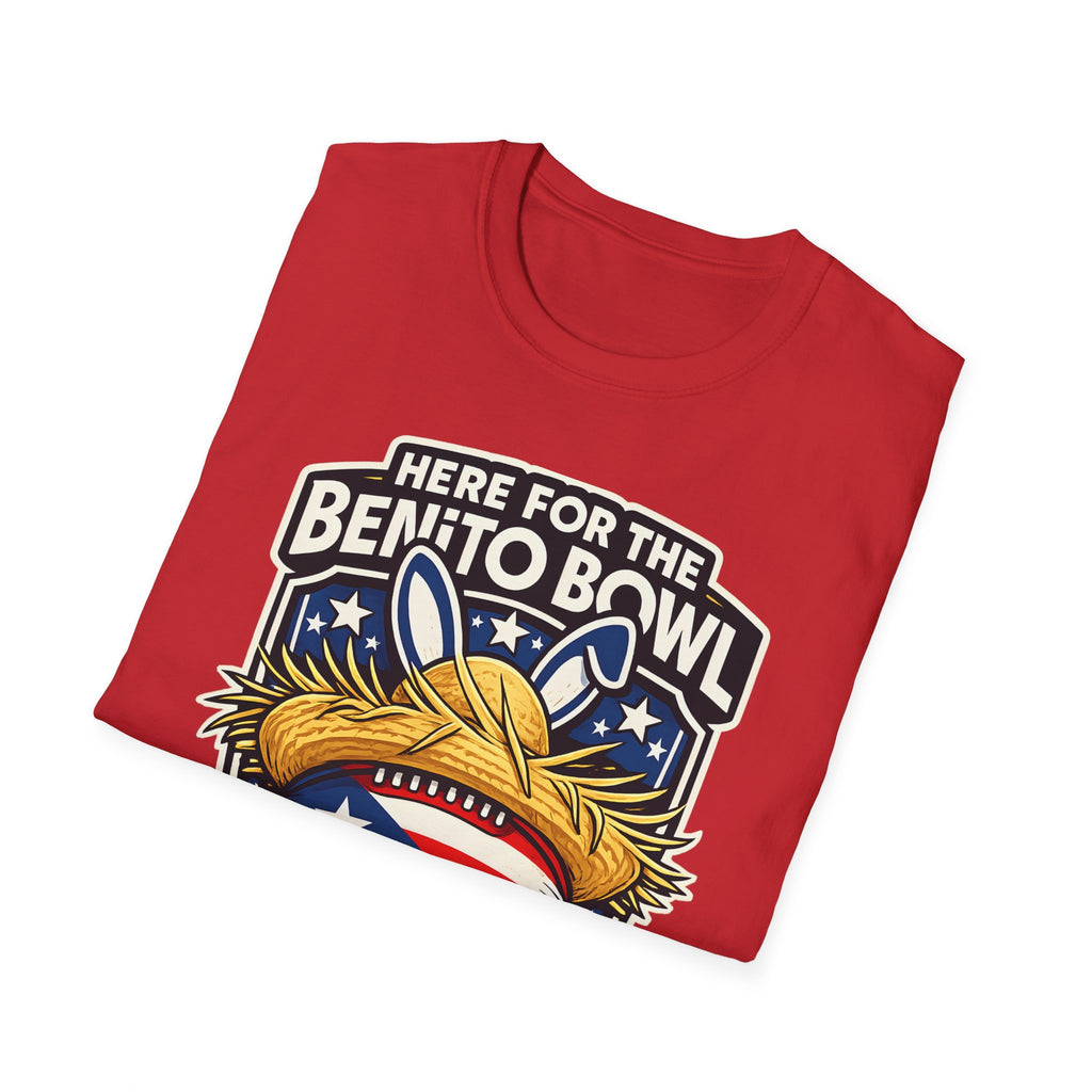 Here for the Benito Bowl T-Shirt, Puerto Rico Flag Football Pride Tee