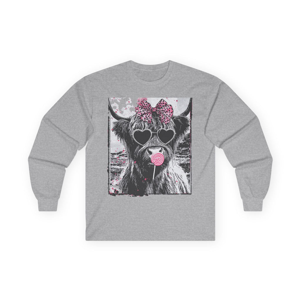 Cow with Heart Sunglasses & Bubblegum