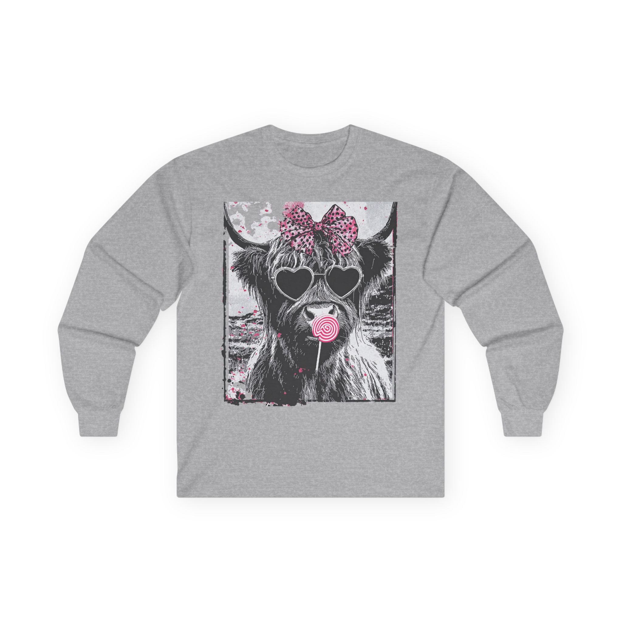 Cow with Heart Sunglasses & Bubblegum