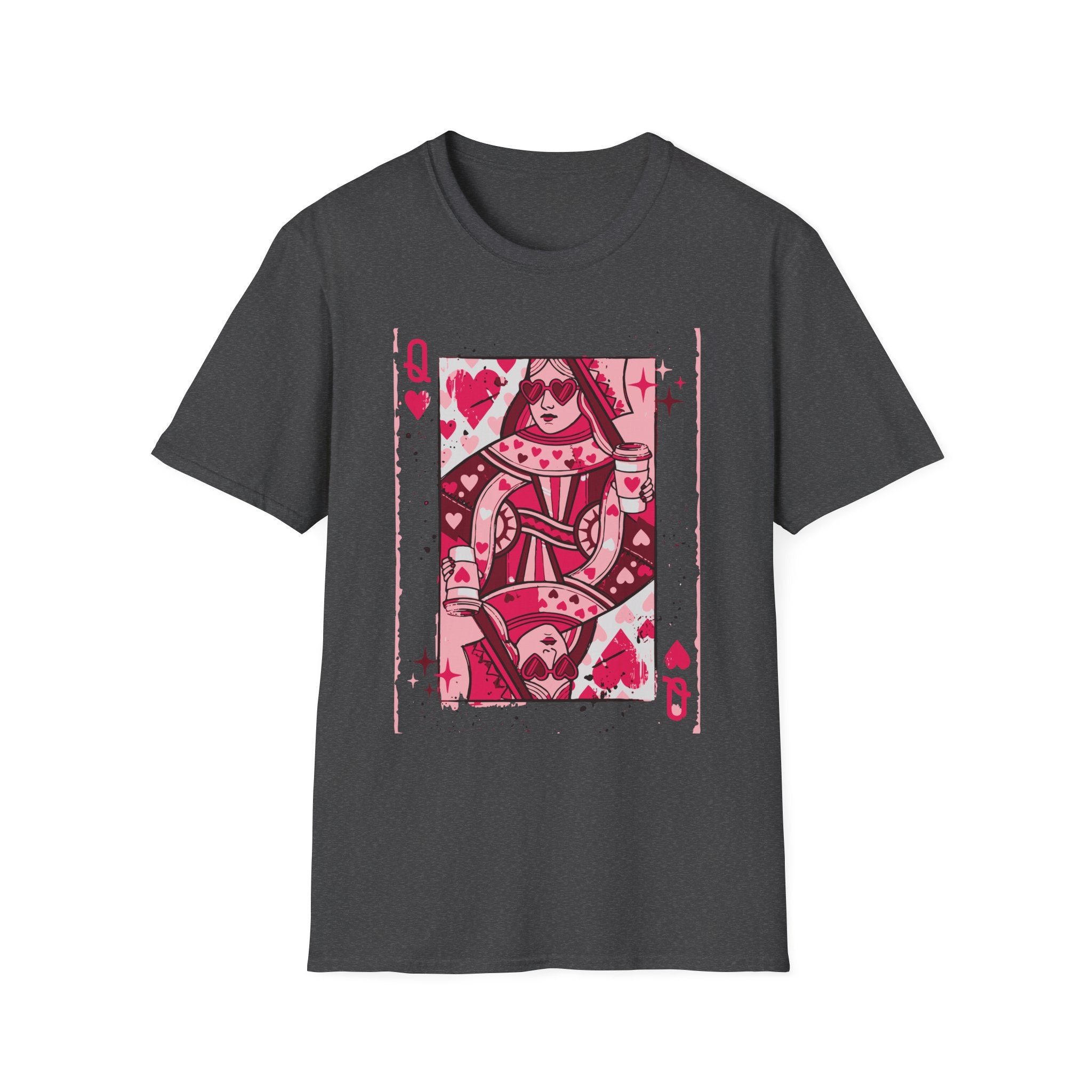 Queen of Hearts Playing Card T-Shirt