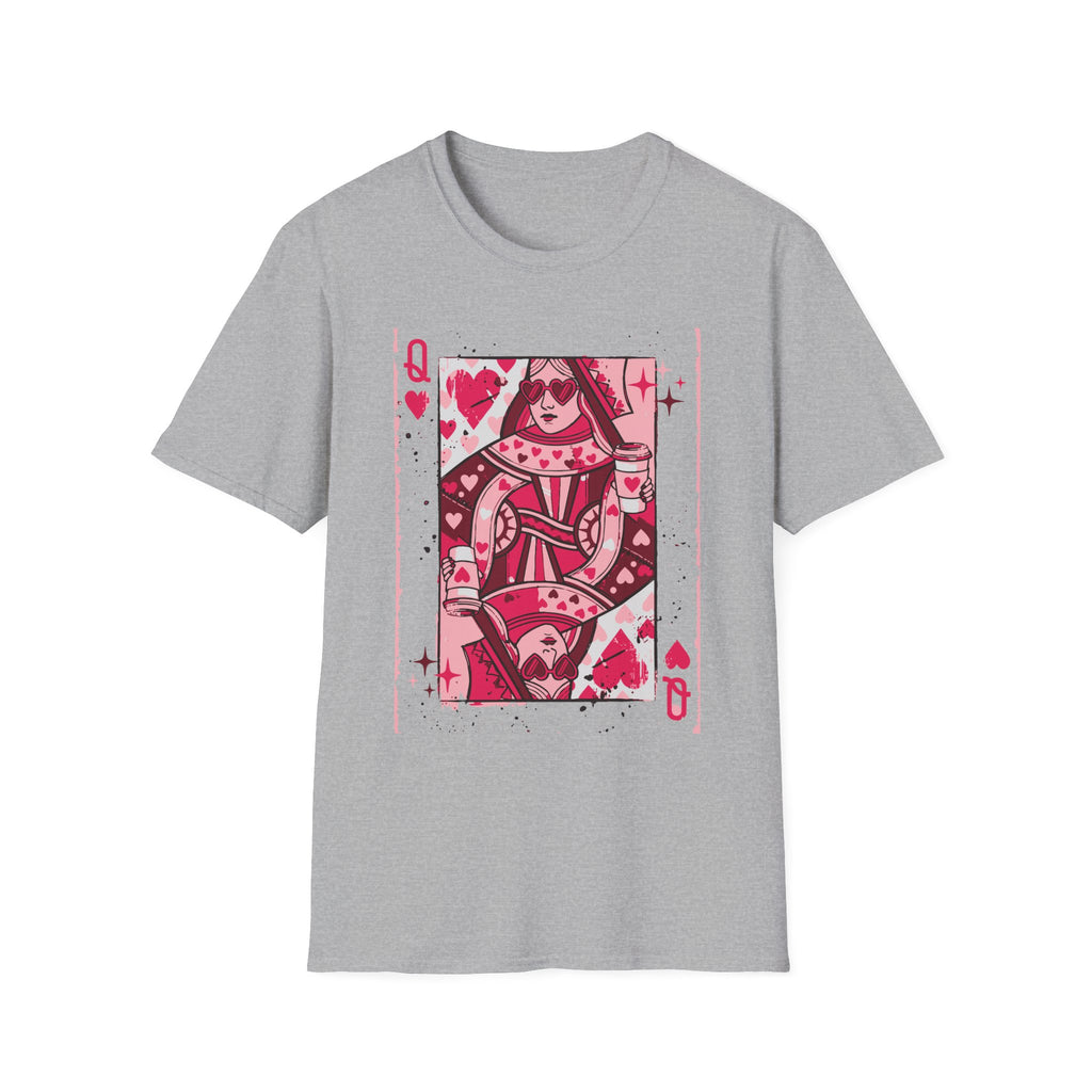 Queen of Hearts Playing Card T-Shirt