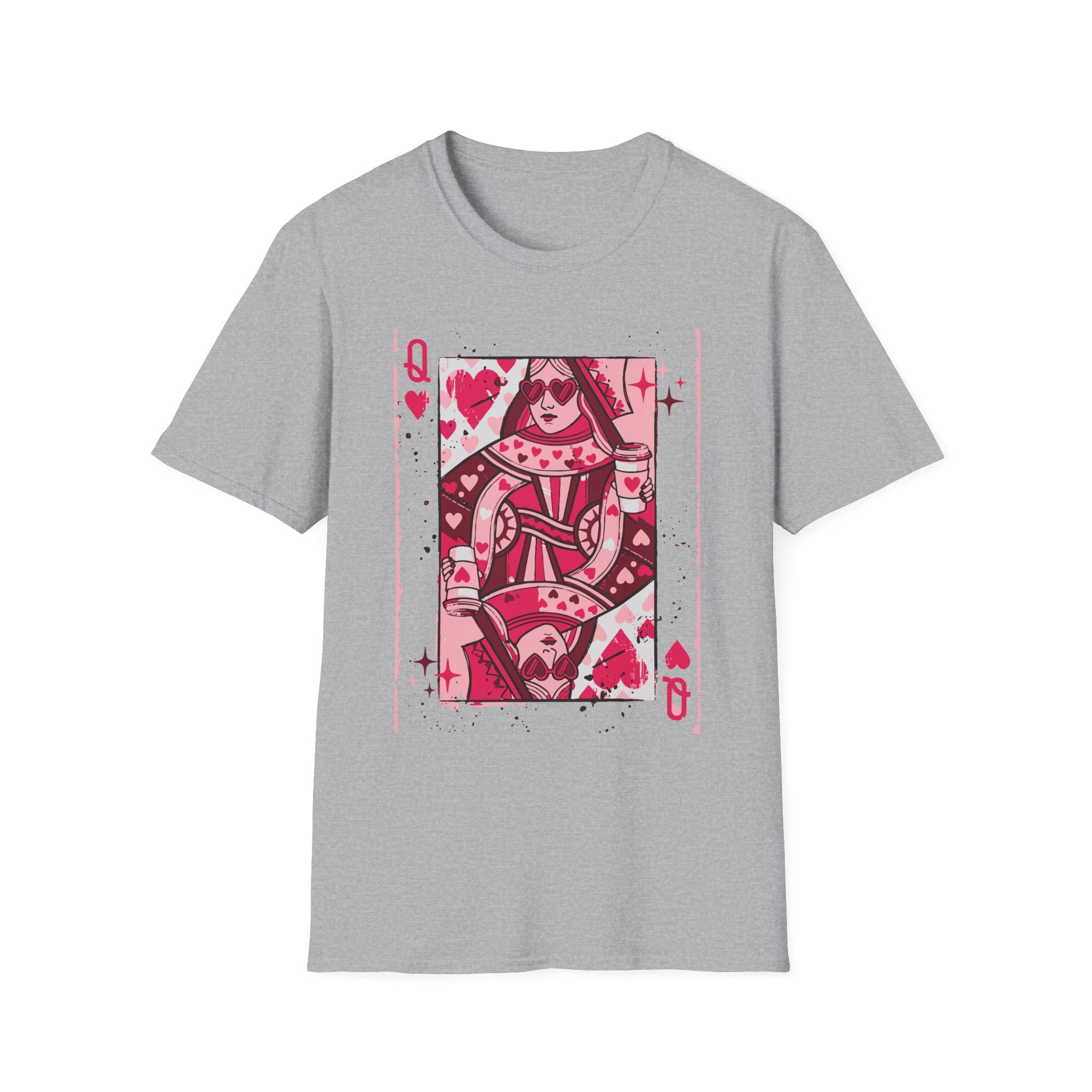 Queen of Hearts Playing Card T-Shirt