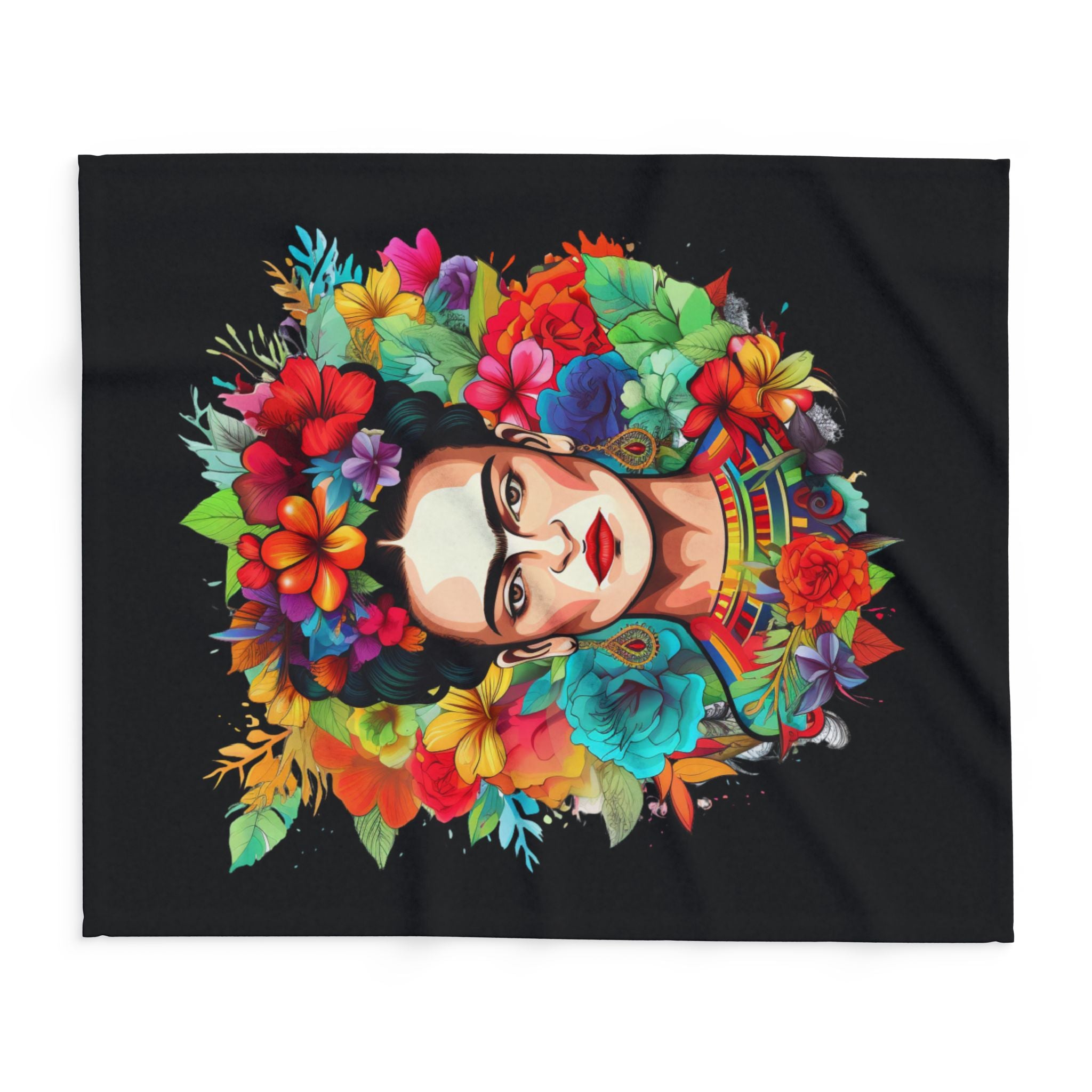 FLORES DE FRIDA THROW BLANKET
