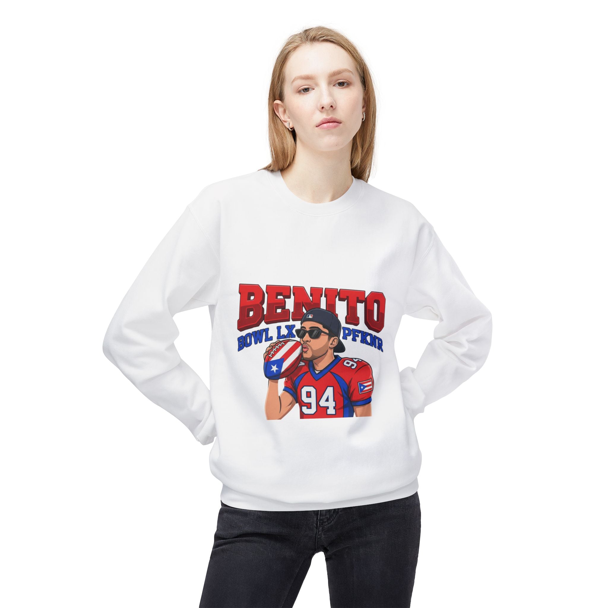 "Benito Bowl Lizard" Football Crewneck (Number 94)