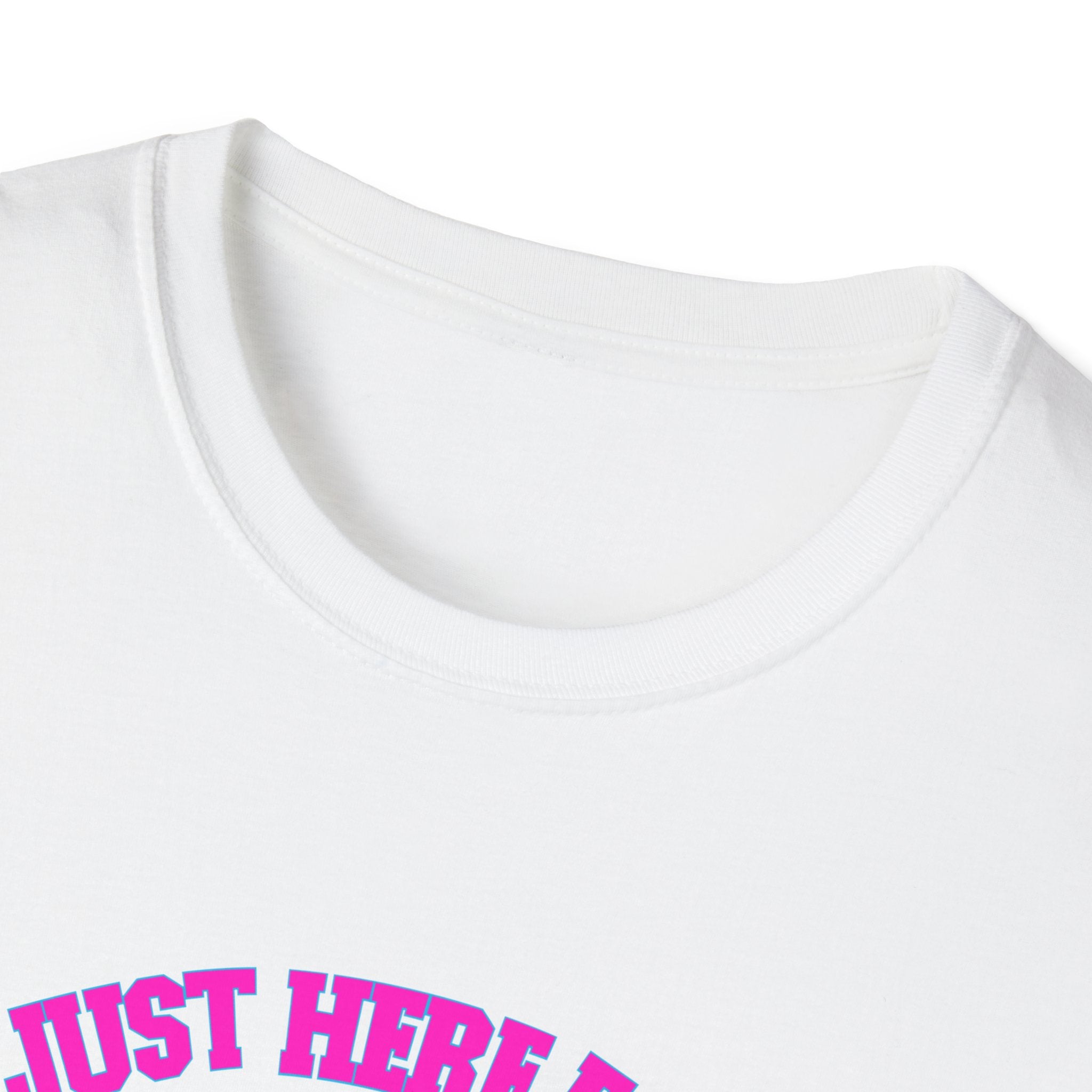 Halftime Show Bunny T-Shirt — "I'm Just Here For The Halftime Show" Football Concert Tee