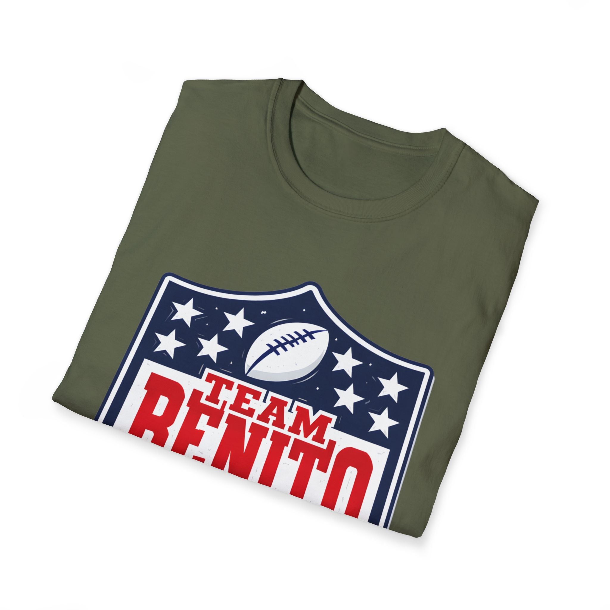 Team Benito Football T-Shirt, Patriotic