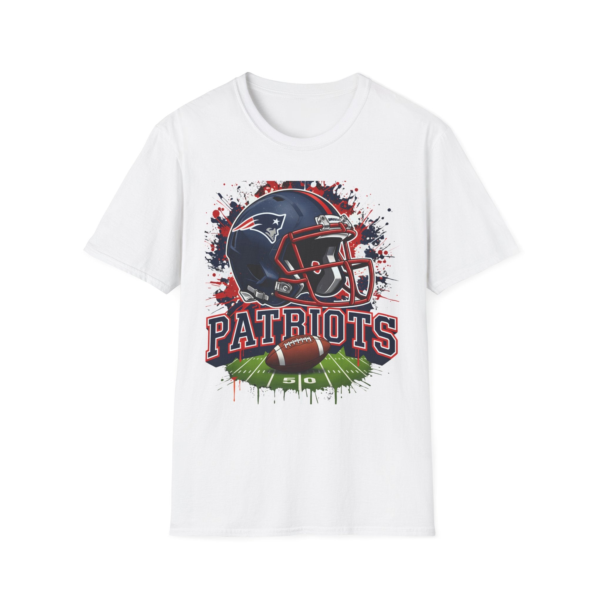 Patriots Football Helmet T-Shirt — Retro Game Day Fan Tee