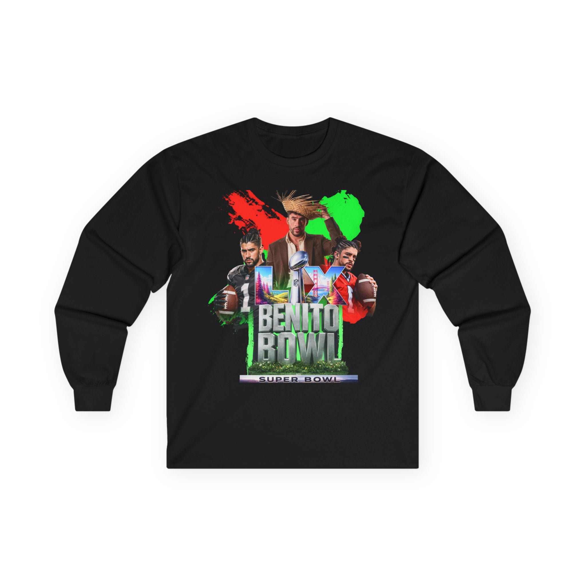 Benito Bowl Graphic Long Sleeve Tee