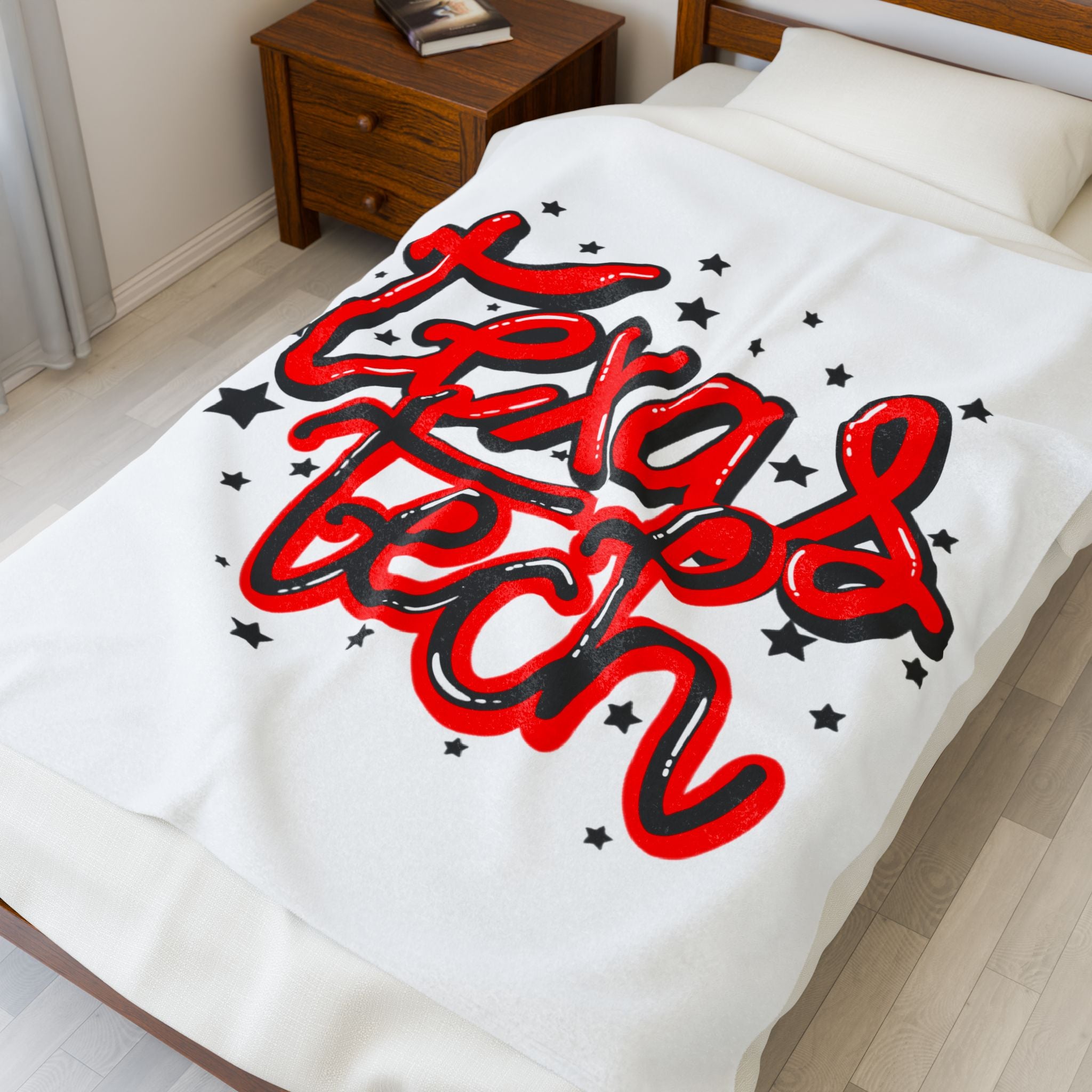 Texas Tech Velveteen Plush Blanket, Cozy Throw Blanket, College Gift, Warm Decorative Blanket, Texas Tech Decor, Soft Plush Blanket