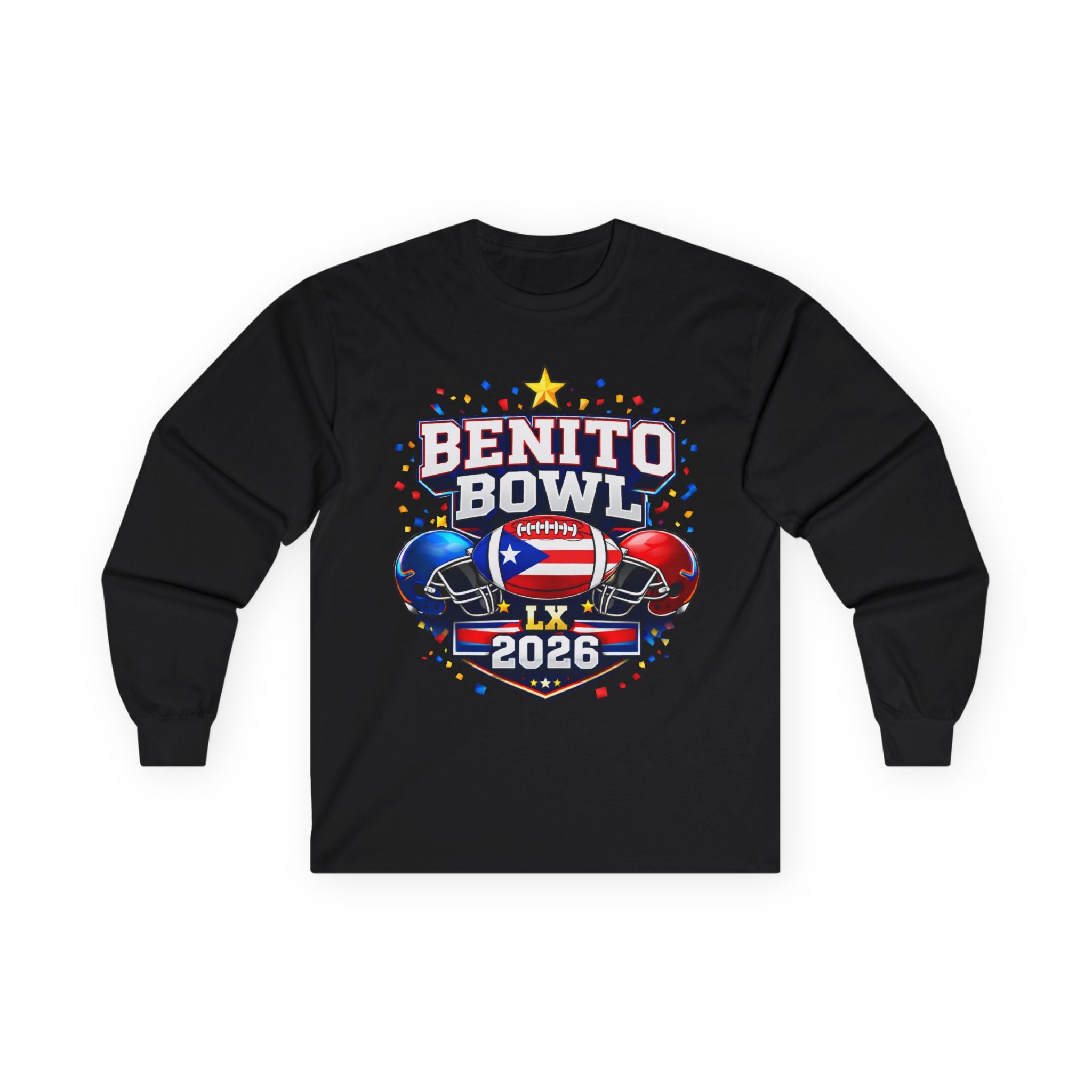 Benito Bowl LX 2026 Long Sleeve Tee