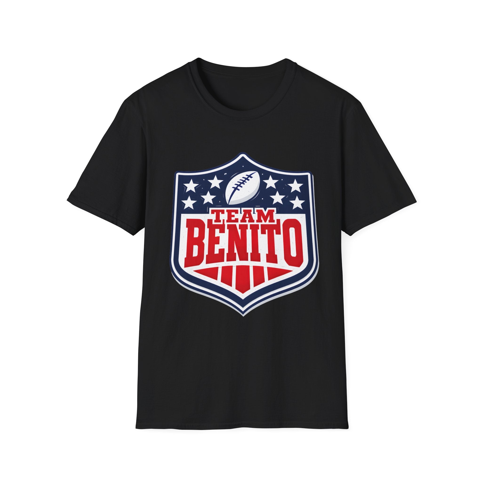Team Benito Football T-Shirt, Patriotic