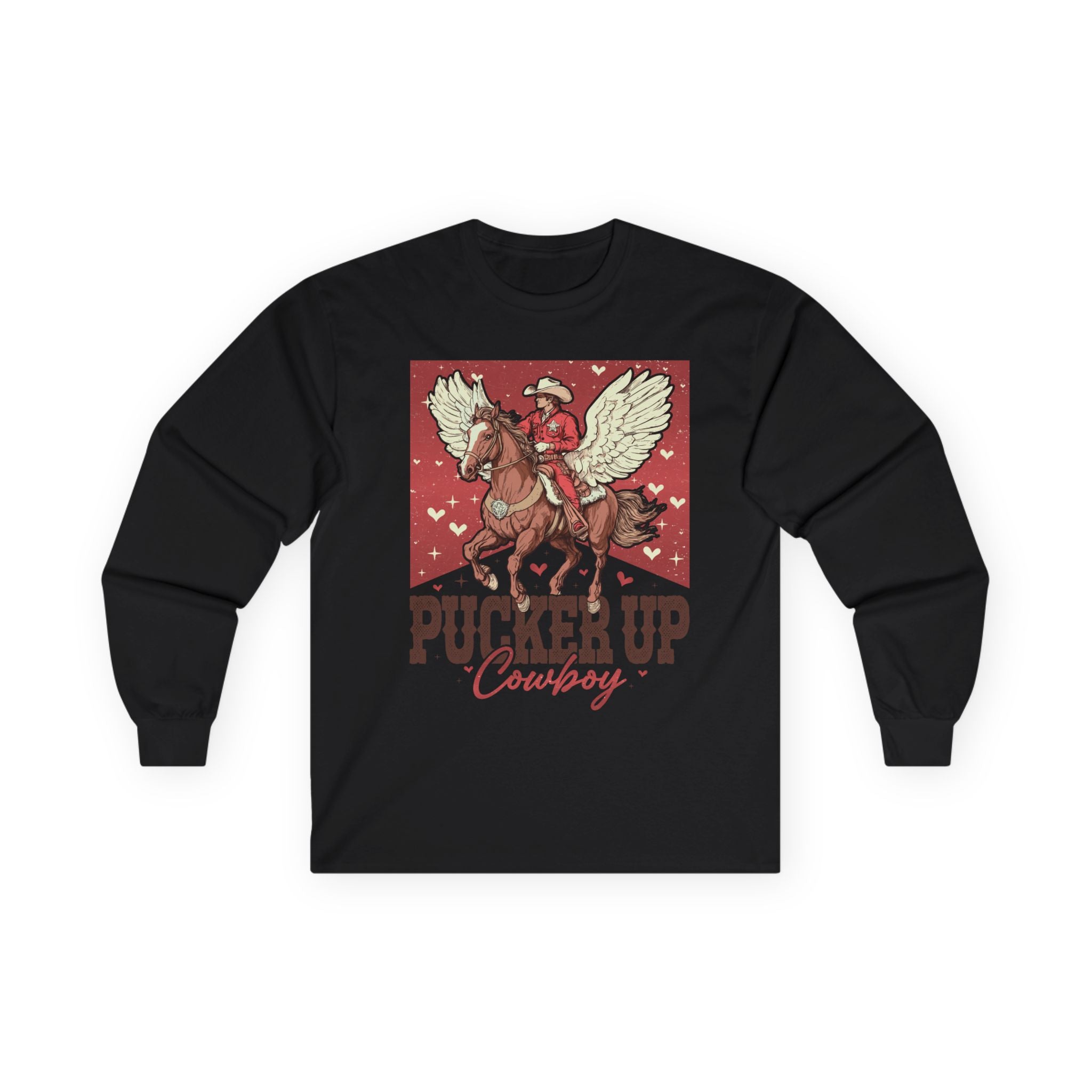 Pucker Up Cowboy Long Sleeve Tee
