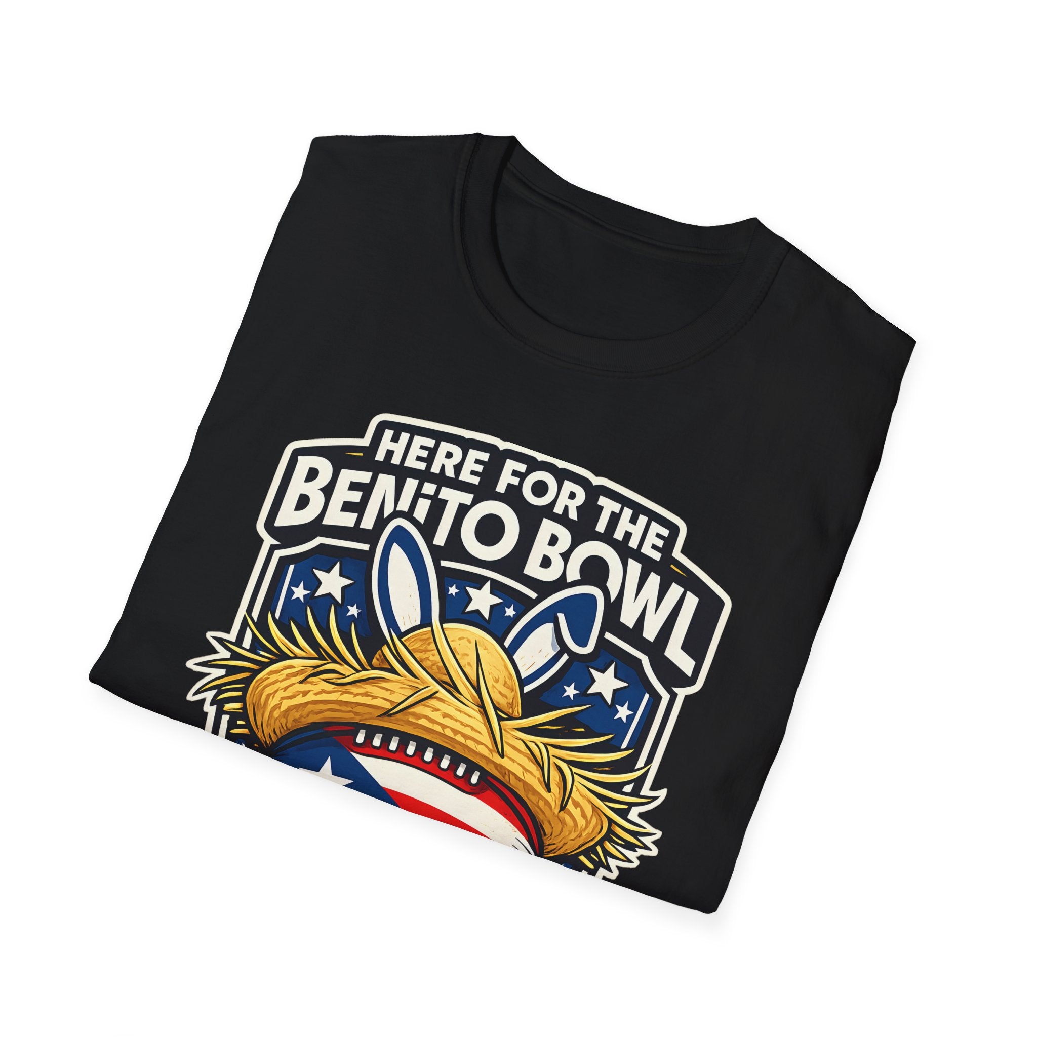 Here for the Benito Bowl T-Shirt, Puerto Rico Flag Football Pride Tee