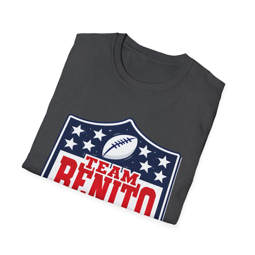 Team Benito Football T-Shirt, Patriotic