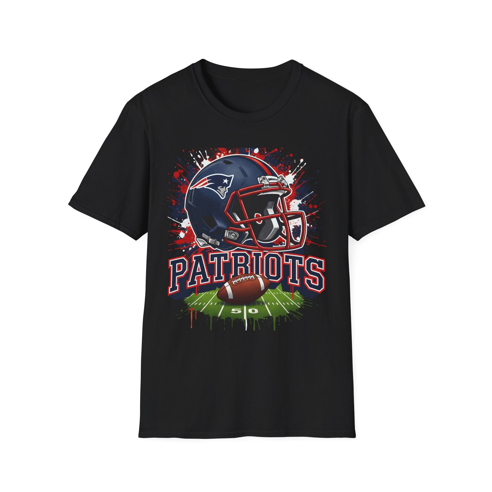 Patriots Football Helmet T-Shirt — Retro Game Day Fan Tee