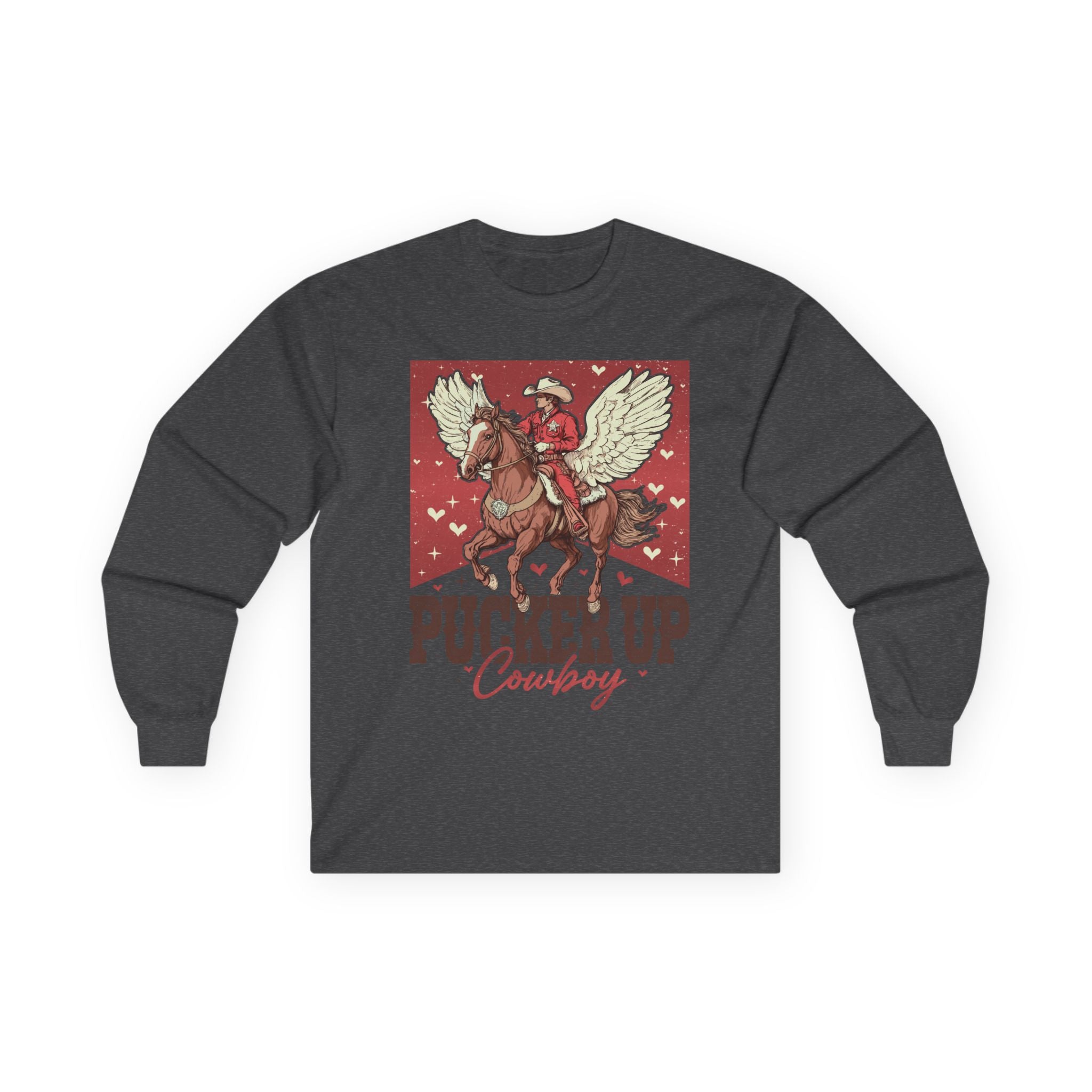 Pucker Up Cowboy Long Sleeve Tee