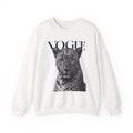 Vogue Leopard Crewneck Sweatshirt — Graphic Fashion Pullover