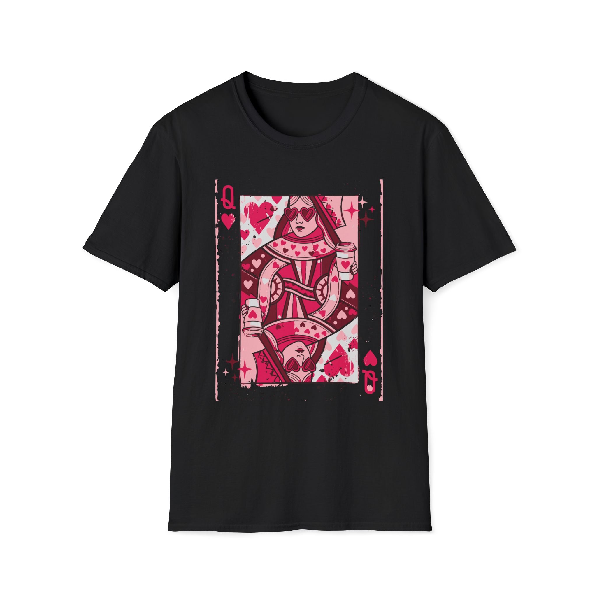 Queen of Hearts Playing Card T-Shirt