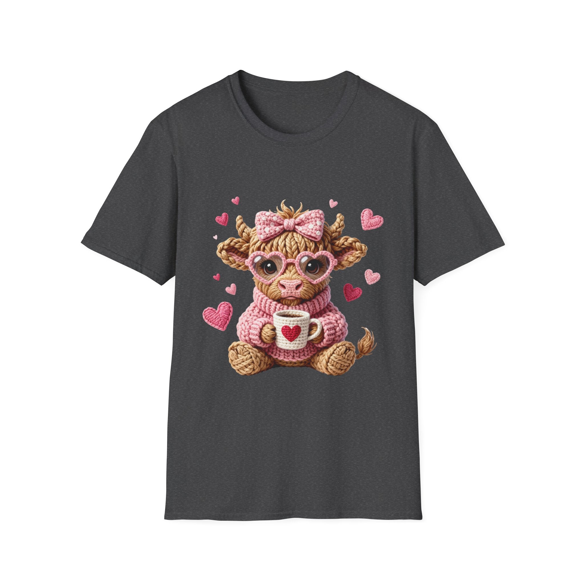 Cow with Heart Mug & Pink Hearts
