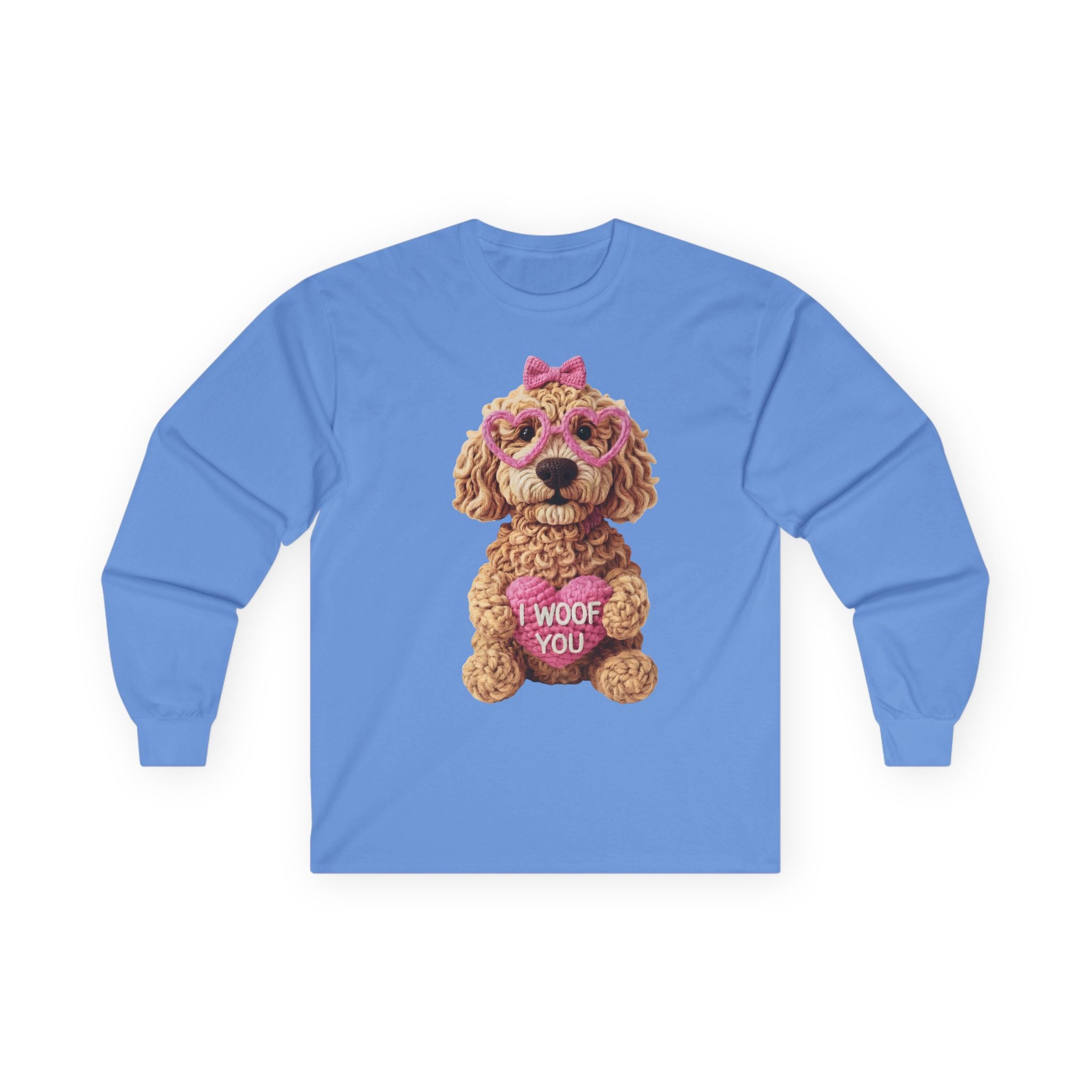 Cute Dog 'Woof You' Heart Long Sleeve