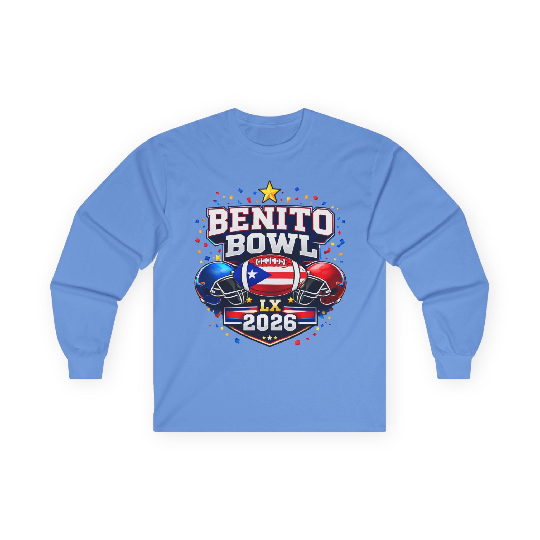 Benito Bowl LX 2026 Long Sleeve Tee