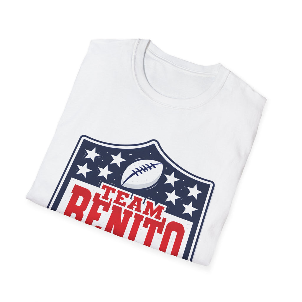 Team Benito Football T-Shirt, Patriotic