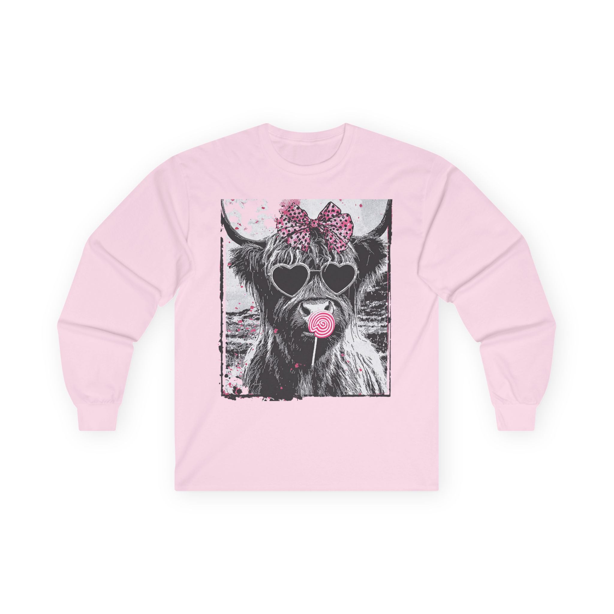Cow with Heart Sunglasses & Bubblegum
