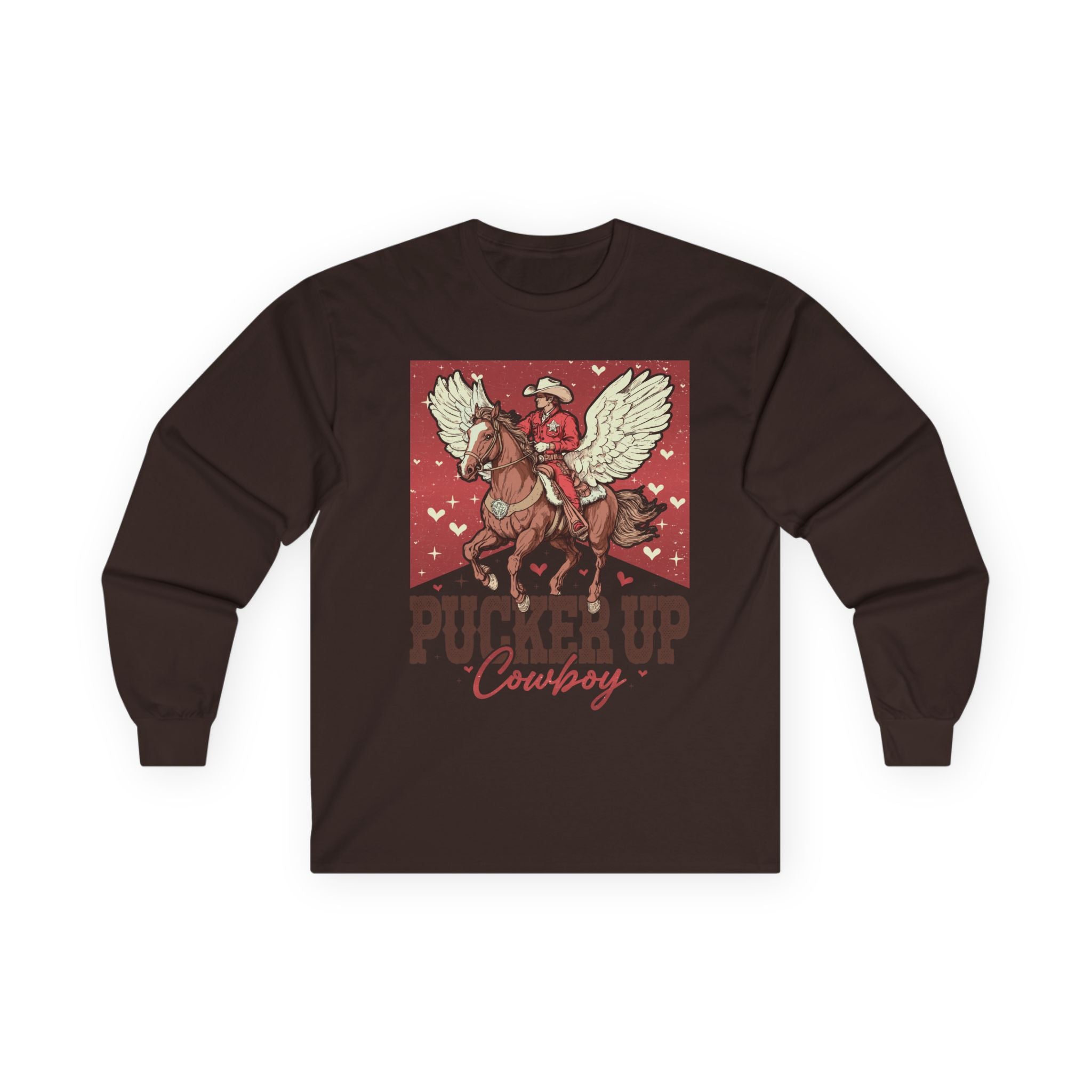 Pucker Up Cowboy Long Sleeve Tee