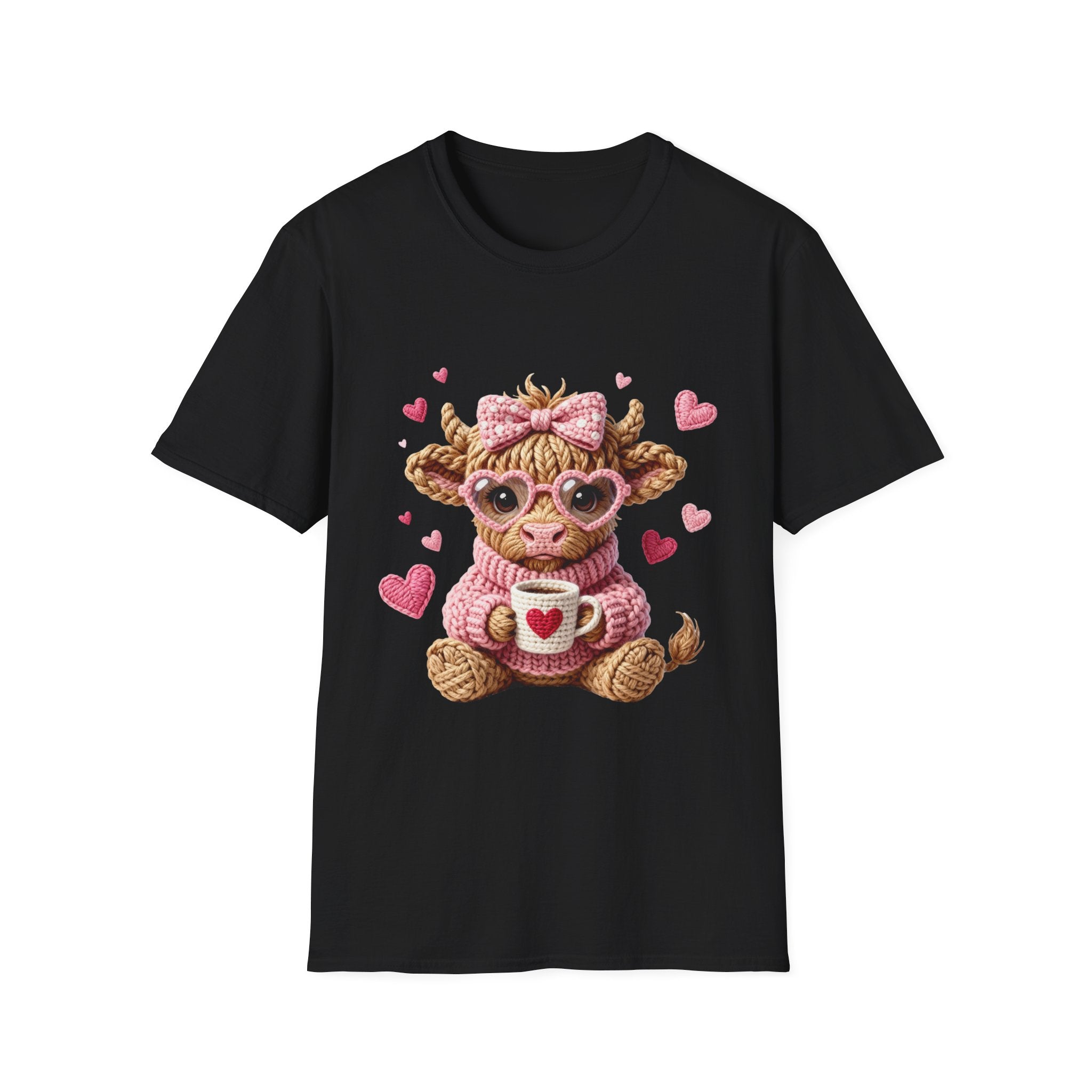 Cow with Heart Mug & Pink Hearts