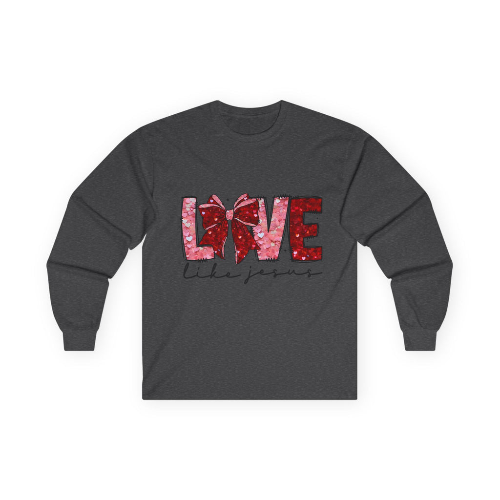 Love Like Jesus Long Sleeve Tee, Christian Faith Shirt
