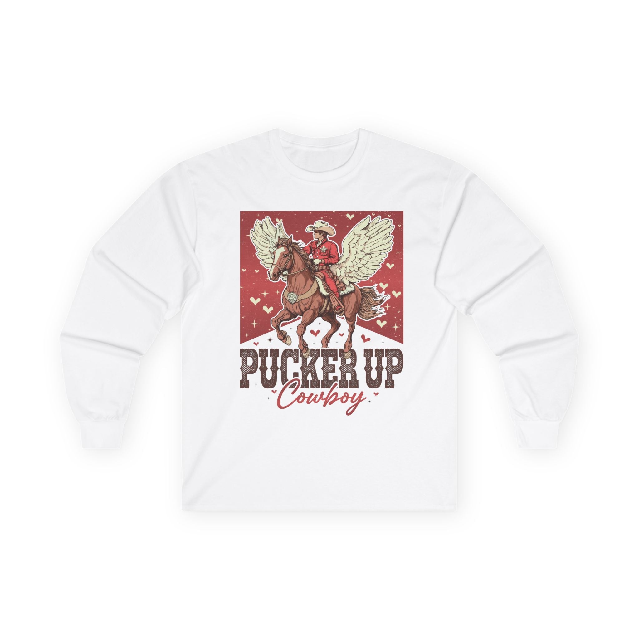 Pucker Up Cowboy Long Sleeve Tee