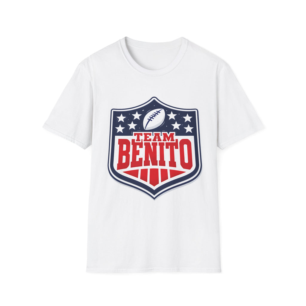Team Benito Football T-Shirt, Patriotic