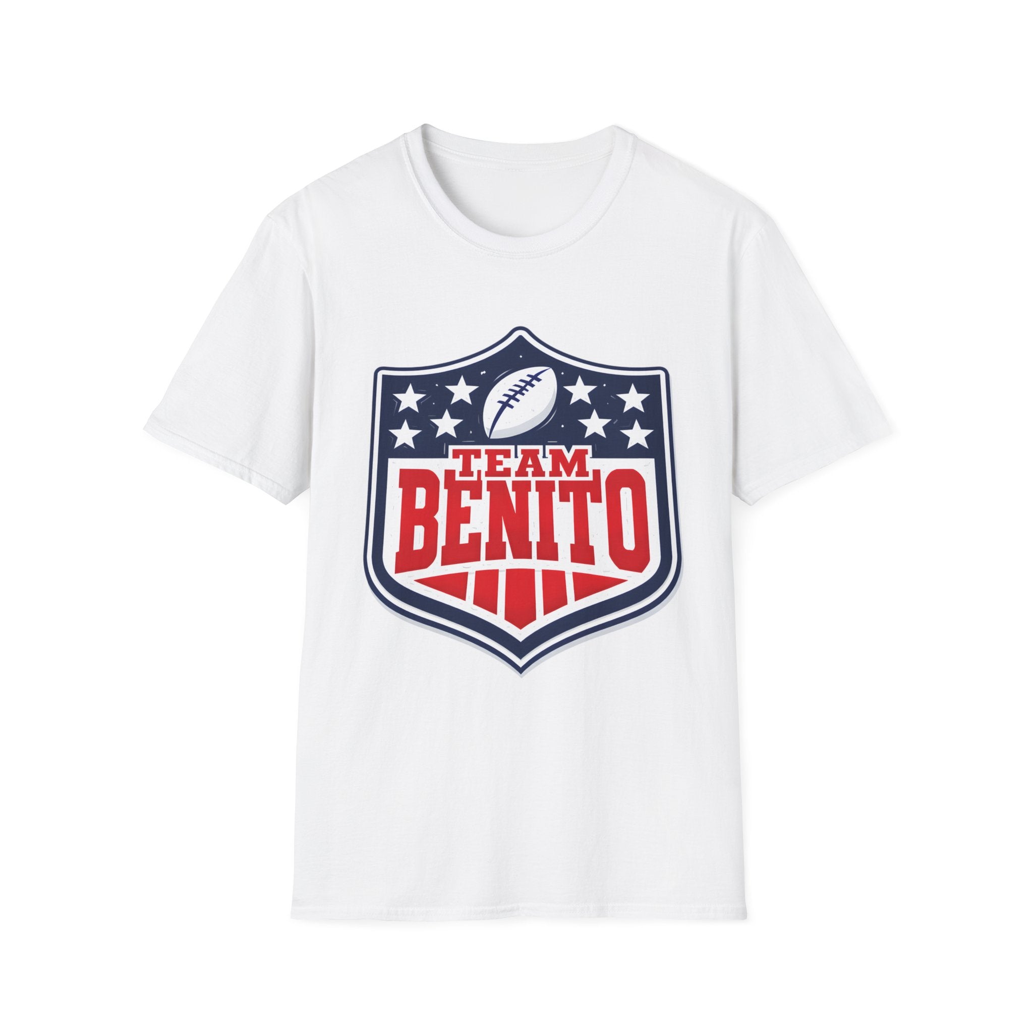 Team Benito Football T-Shirt, Patriotic