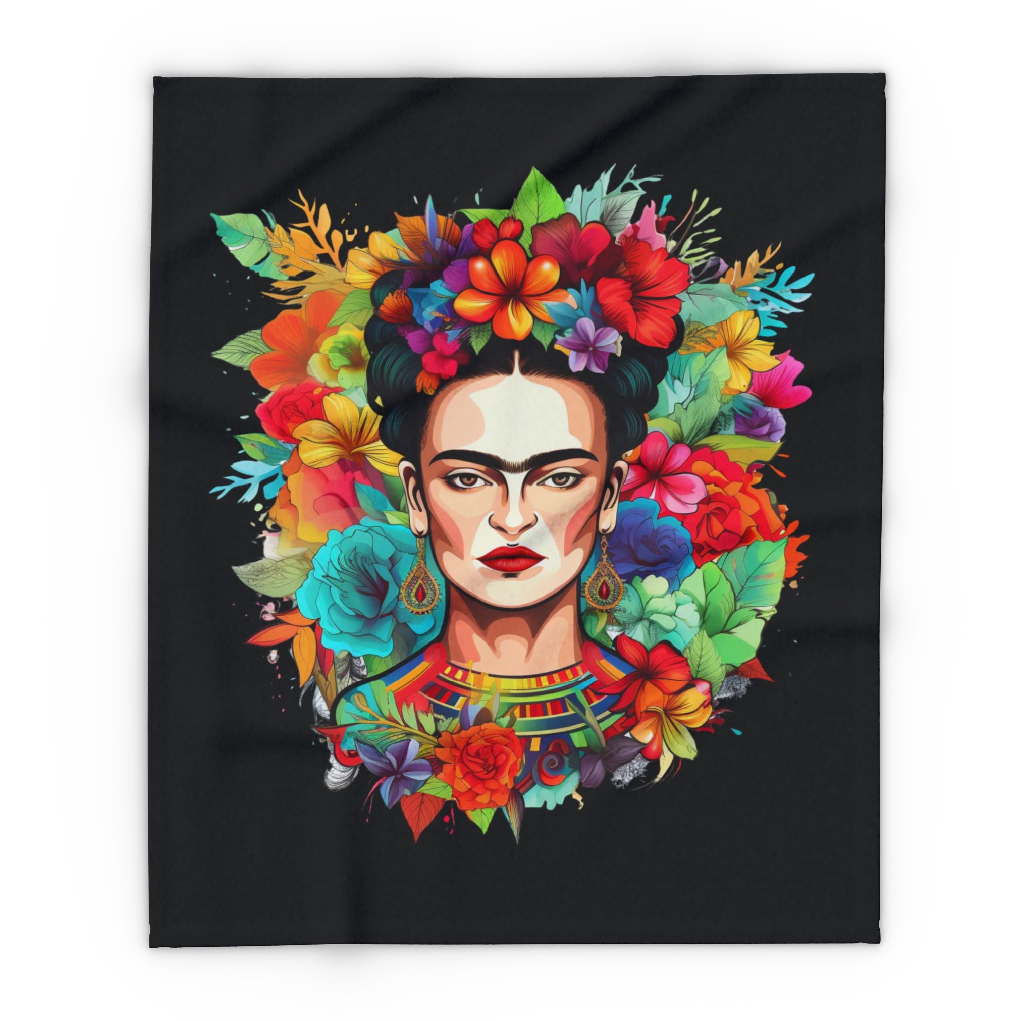 FLORES DE FRIDA THROW BLANKET