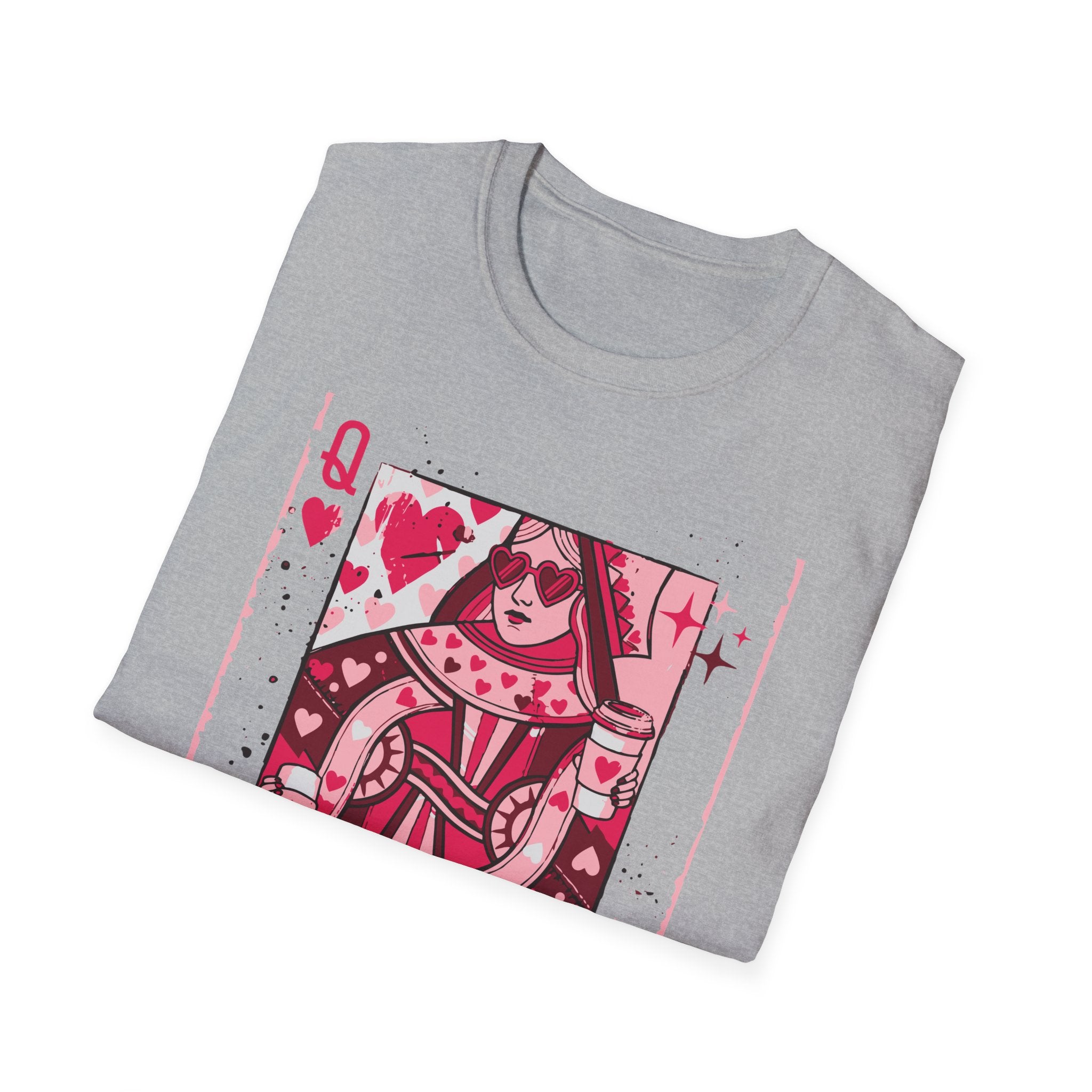 Queen of Hearts Playing Card T-Shirt