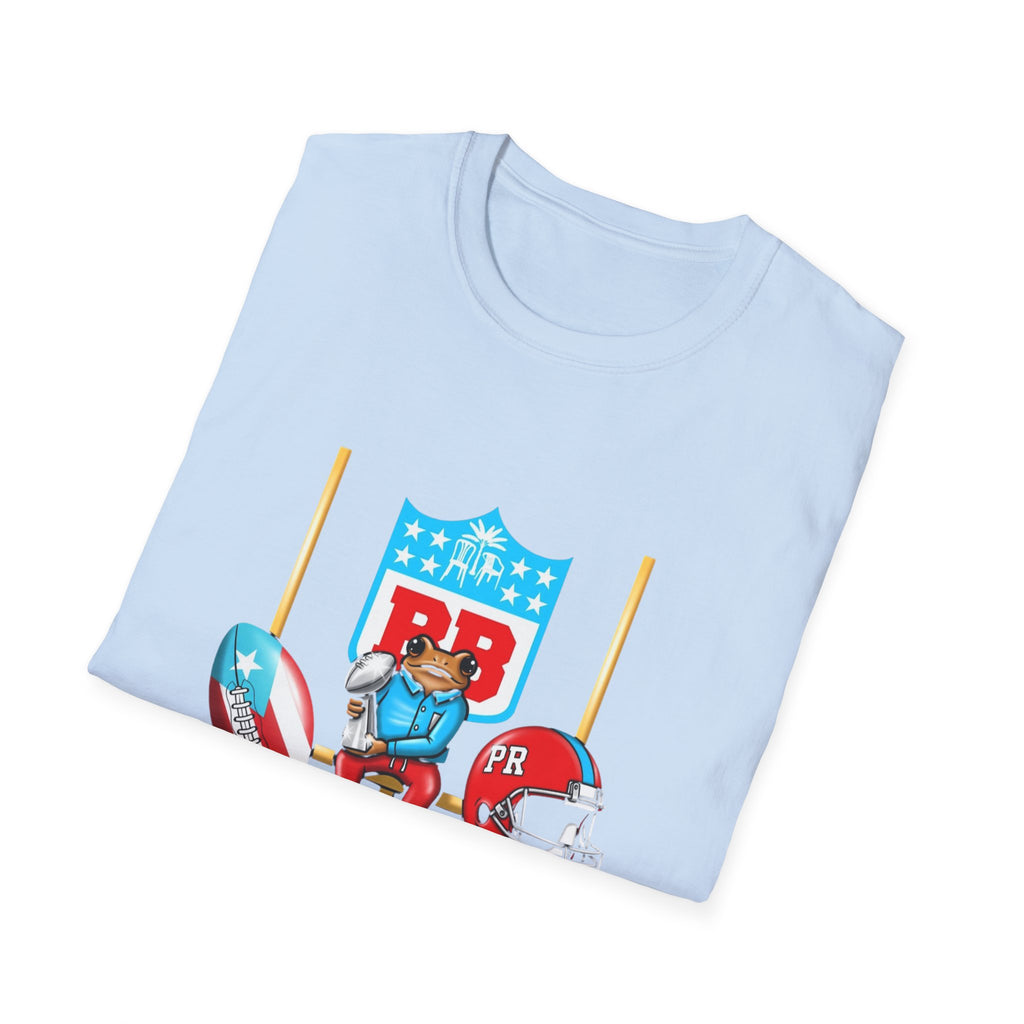 Benito Bowl Football T-Shirt  Retro Puerto Rican Flag Tailgate Tee