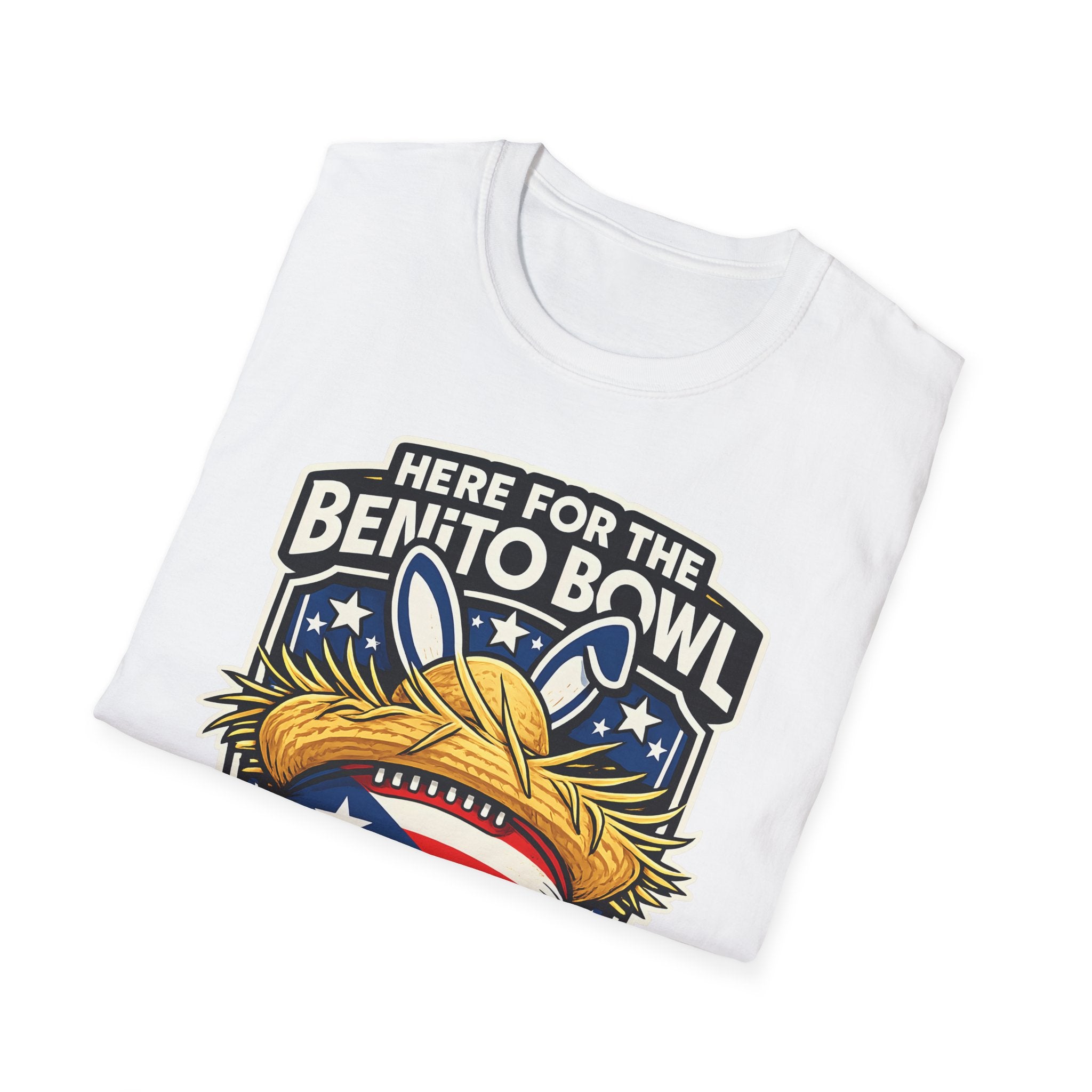 Here for the Benito Bowl T-Shirt, Puerto Rico Flag Football Pride Tee