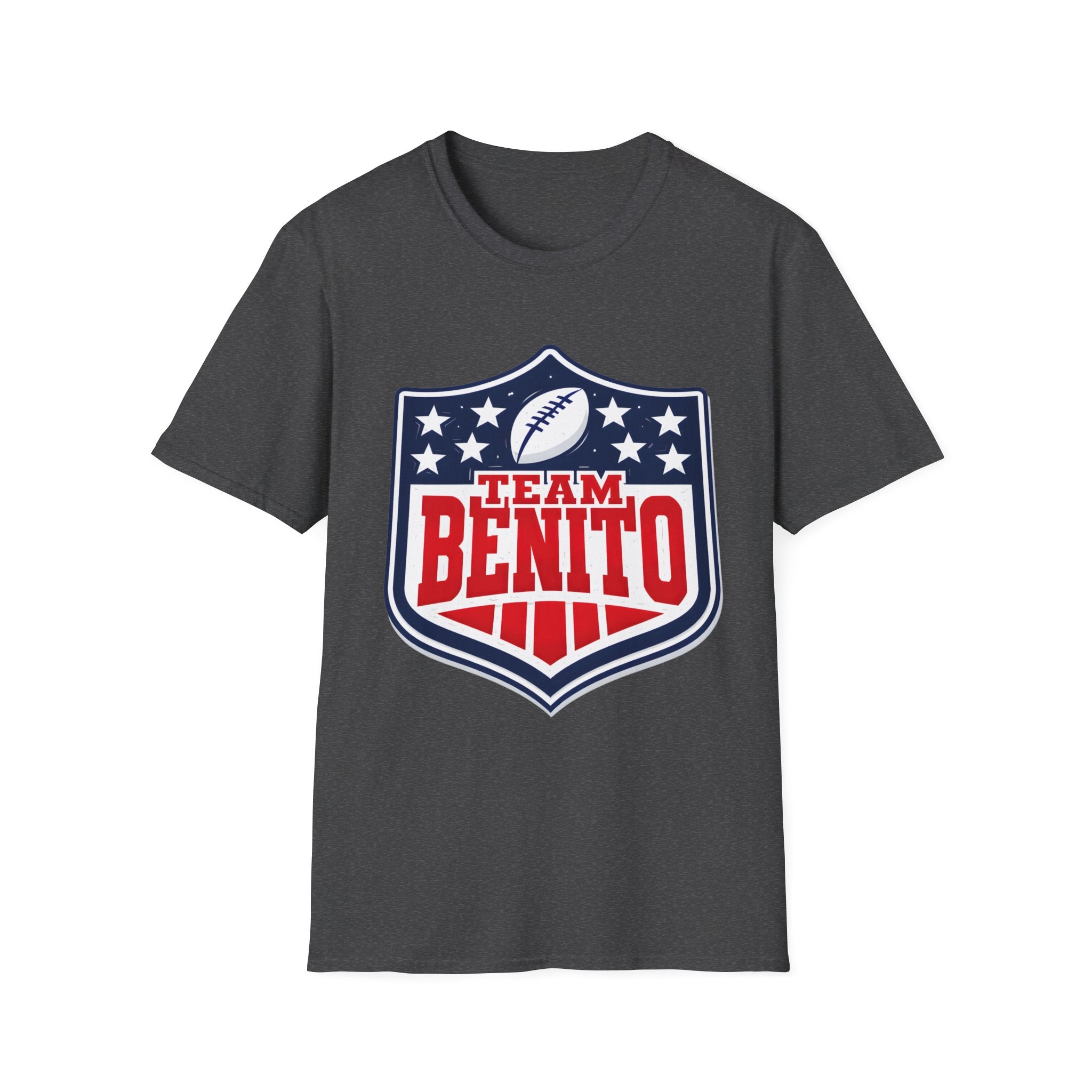 Team Benito Football T-Shirt, Patriotic