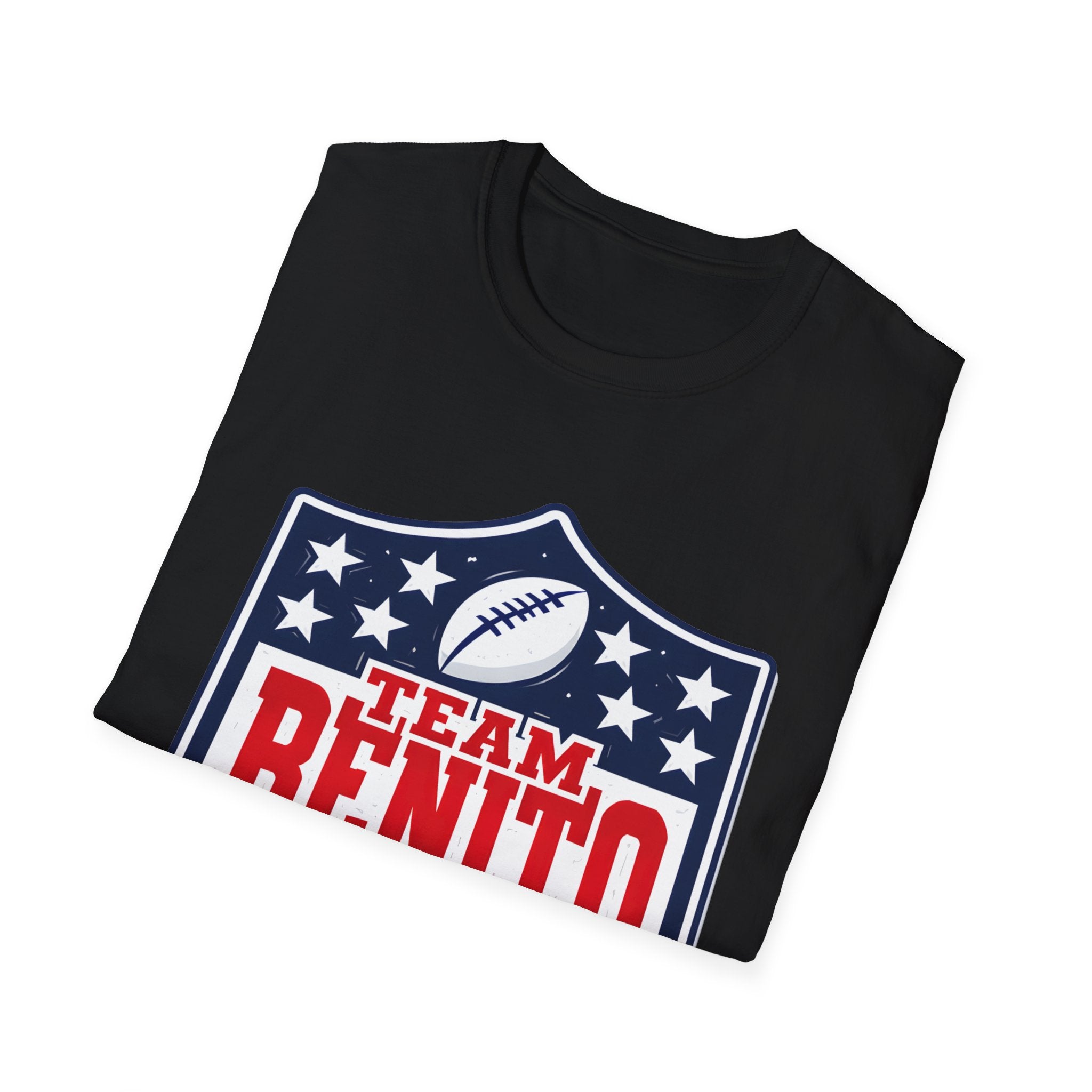 Team Benito Football T-Shirt, Patriotic