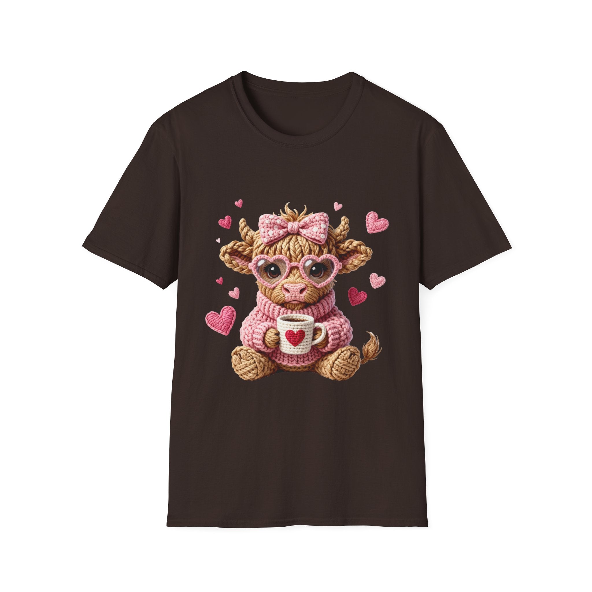 Cow with Heart Mug & Pink Hearts