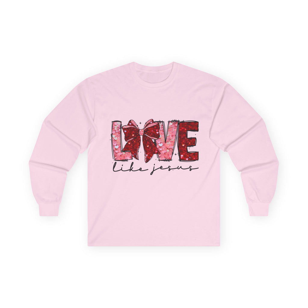 Love Like Jesus Long Sleeve Tee, Christian Faith Shirt