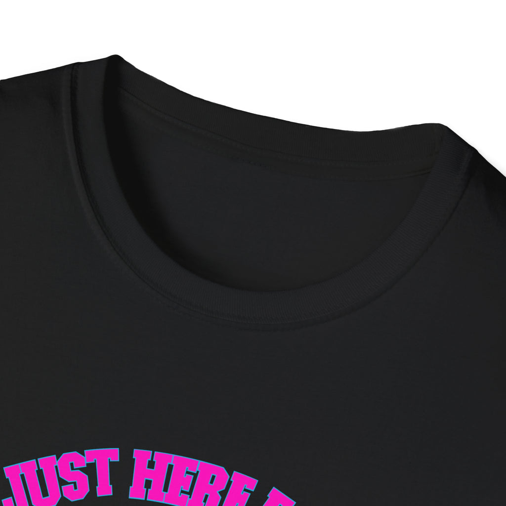 Halftime Show Bunny T-Shirt — "I'm Just Here For The Halftime Show" Football Concert Tee