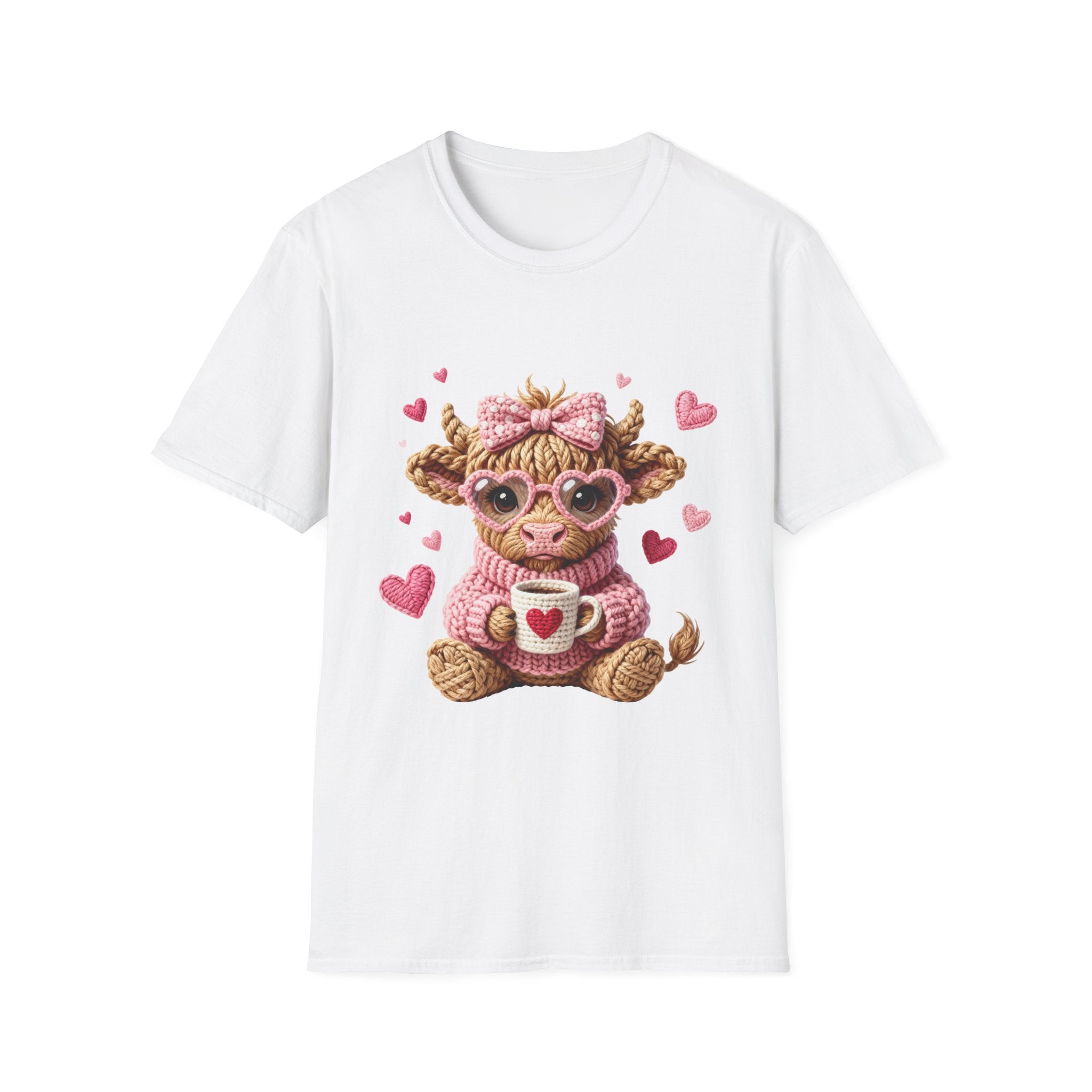 Cow with Heart Mug & Pink Hearts