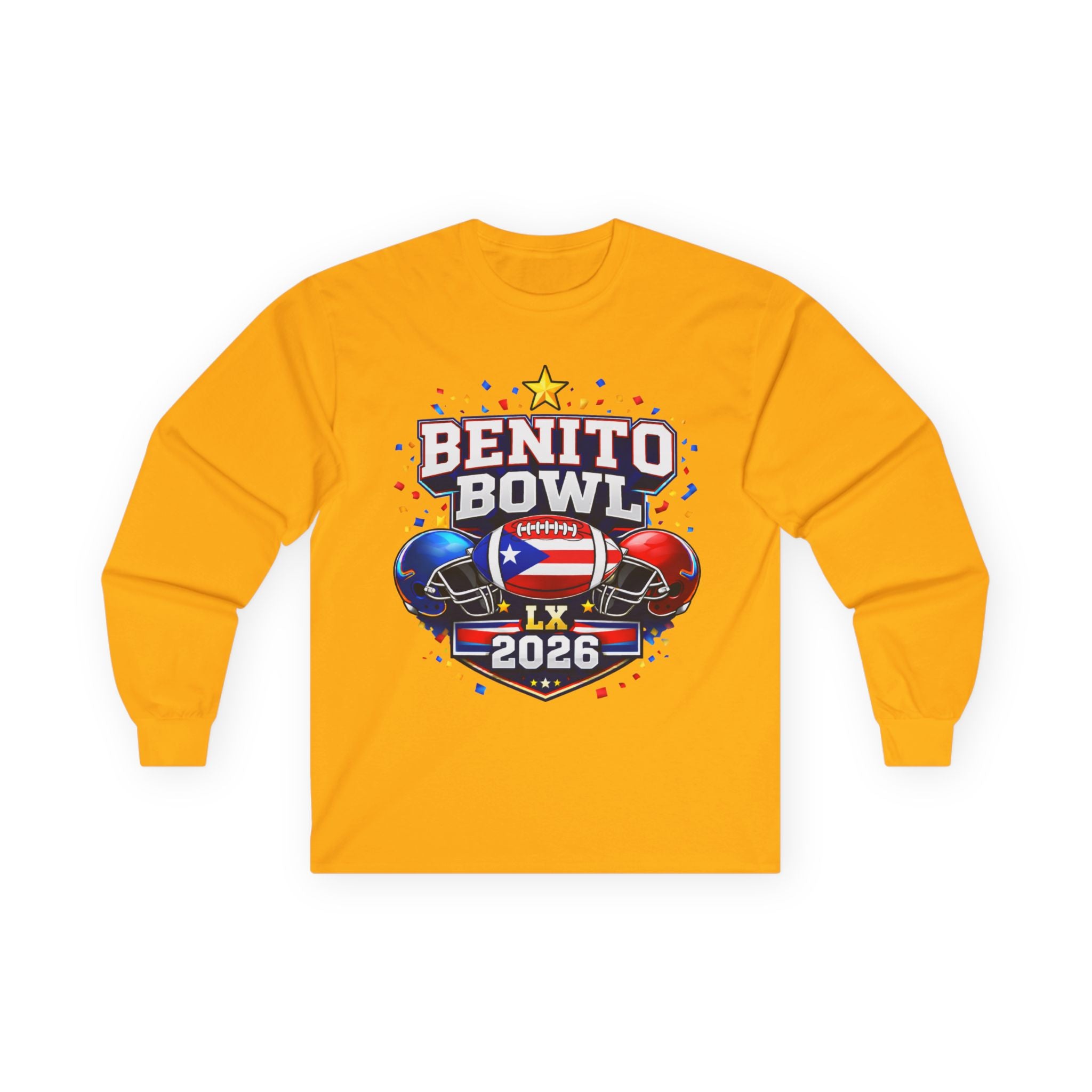Benito Bowl LX 2026 Long Sleeve Tee