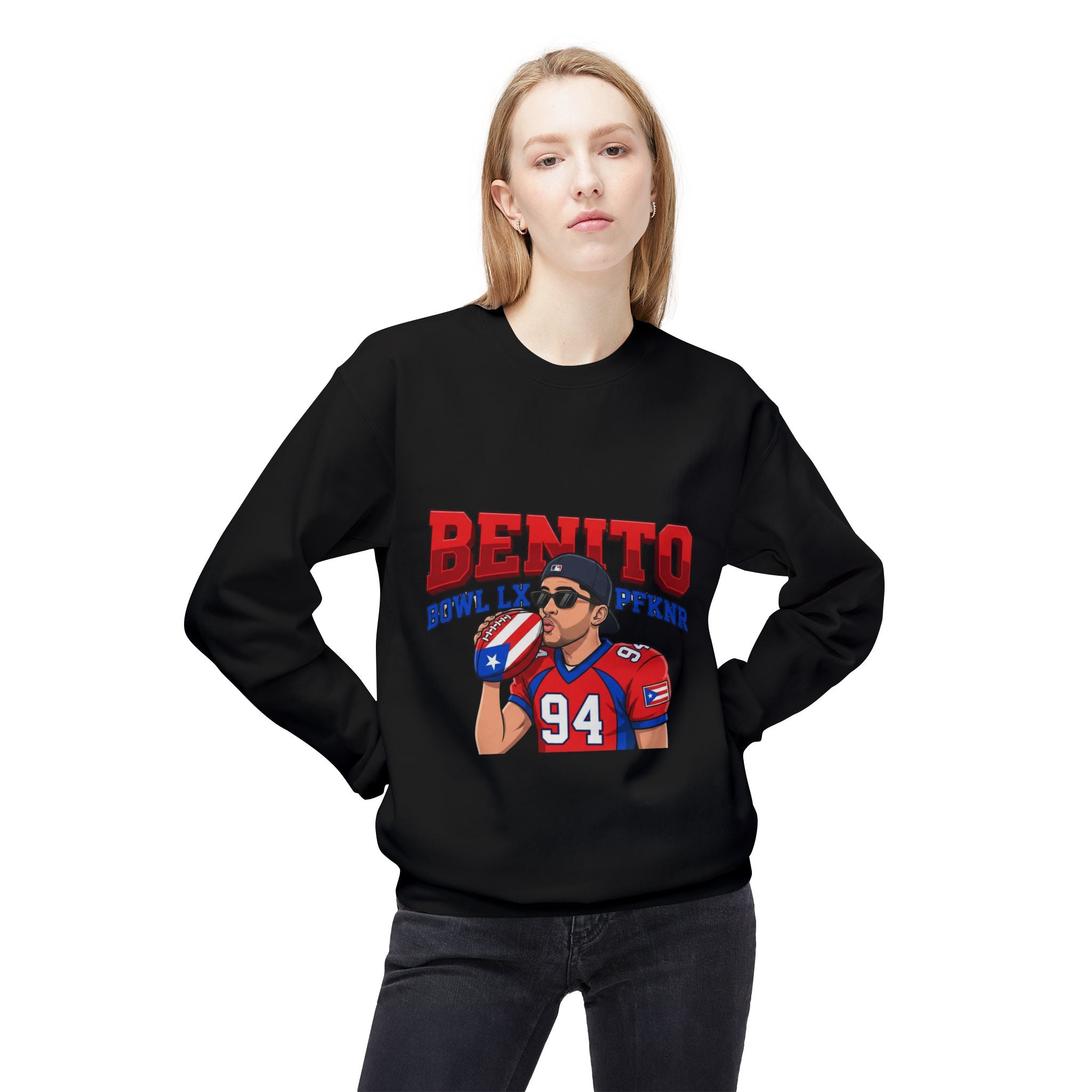 "Benito Bowl Lizard" Football Crewneck (Number 94)